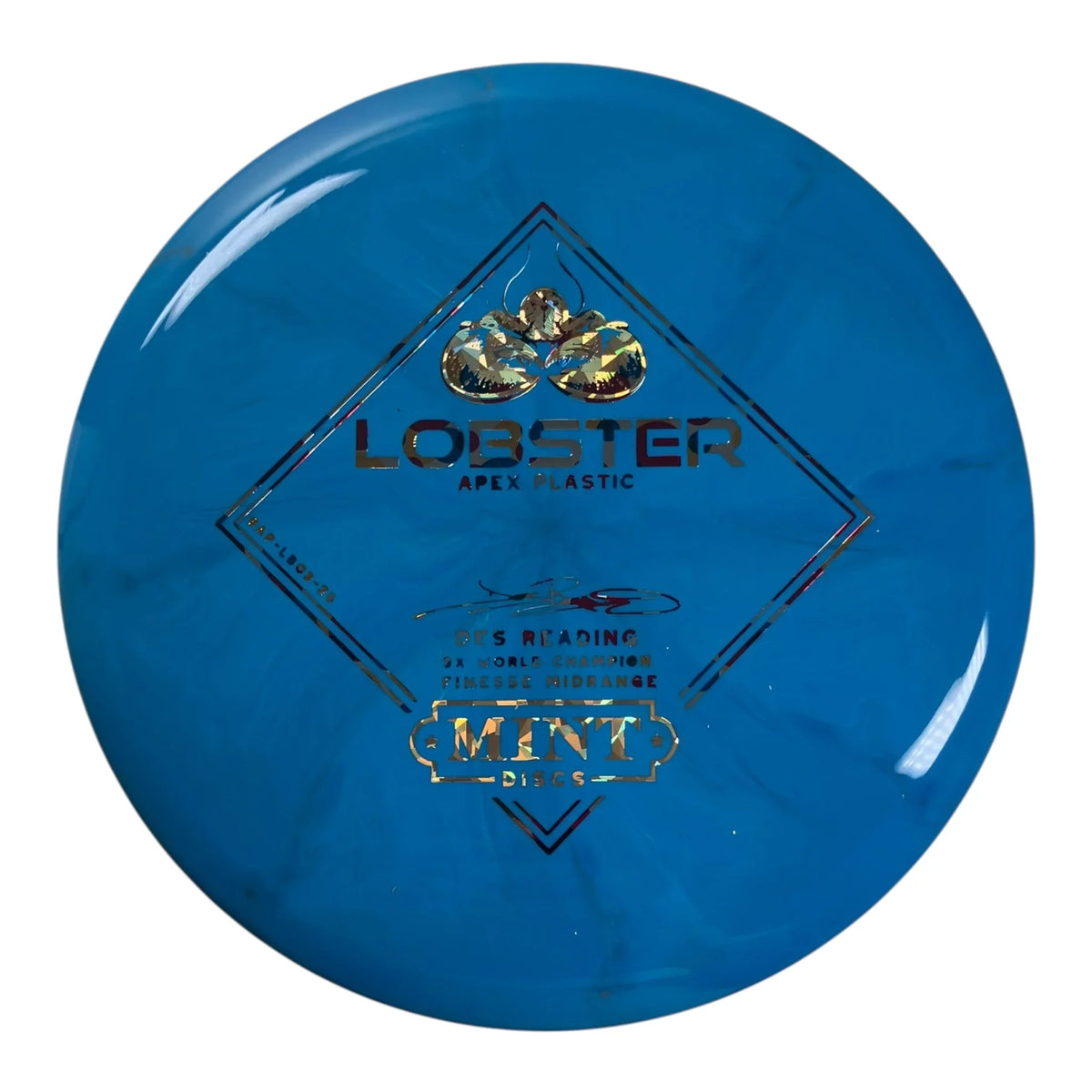 Mint Discs Lobster | Apex Swirl | Blue/Wonderbread/Gold 178g Disc Golf