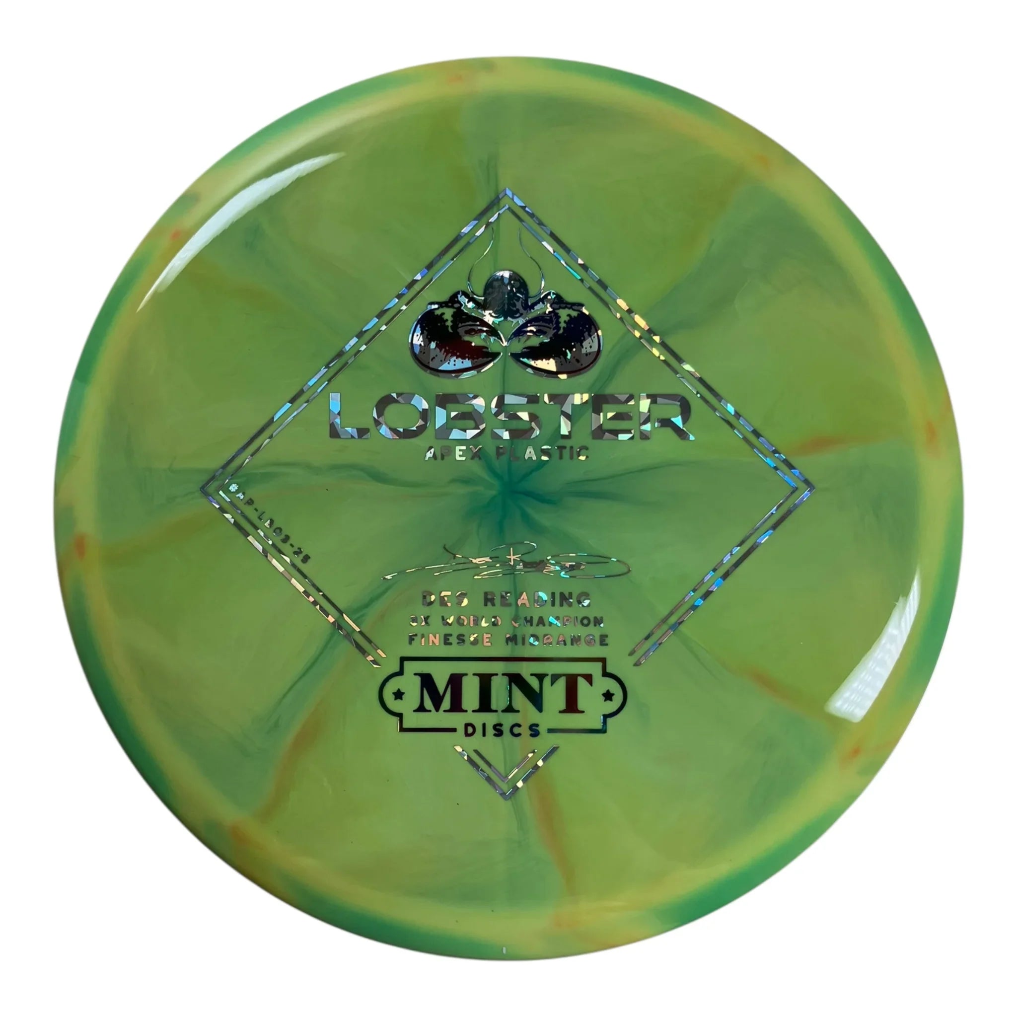 Mint Discs Lobster | Apex Swirl | Green/Holo/Multi 174g Disc Golf