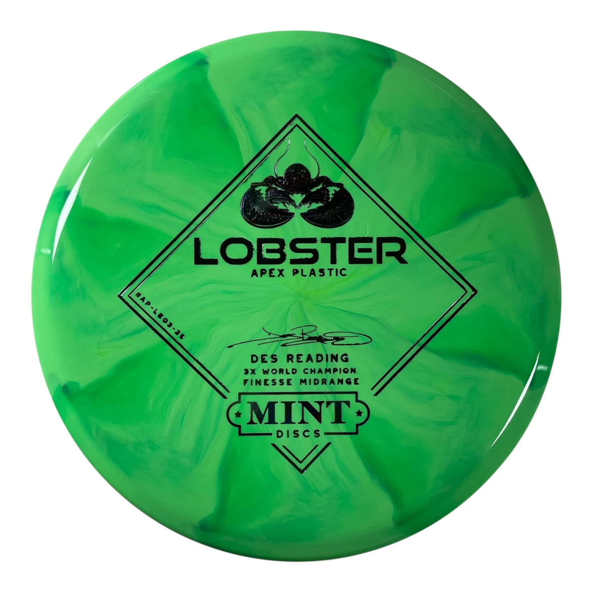 Mint Discs Lobster | Apex Swirl | Green/Rainbow/Holo 174g Disc Golf