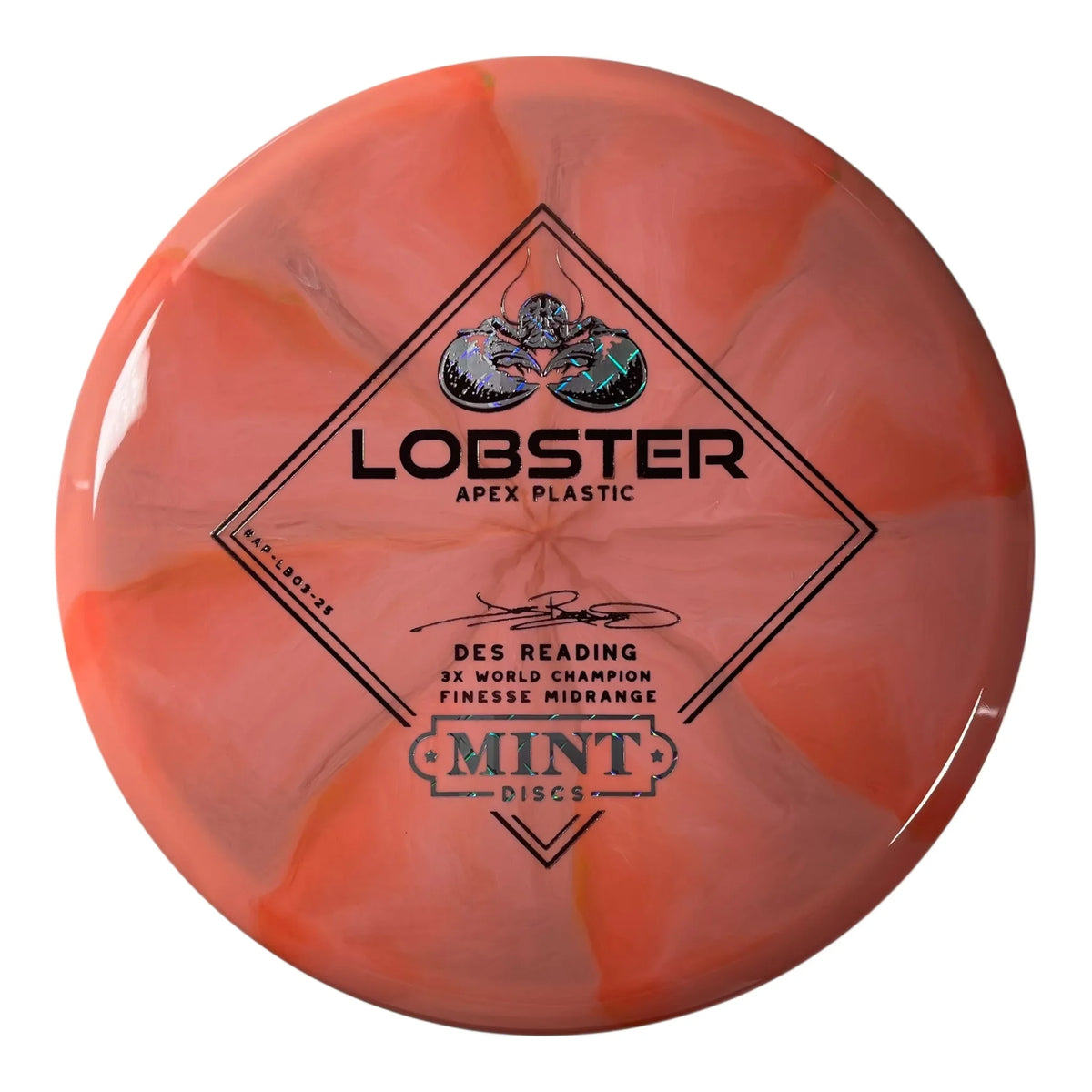Mint Discs Lobster | Apex Swirl | Orange/Metal/Brown 175g Disc Golf