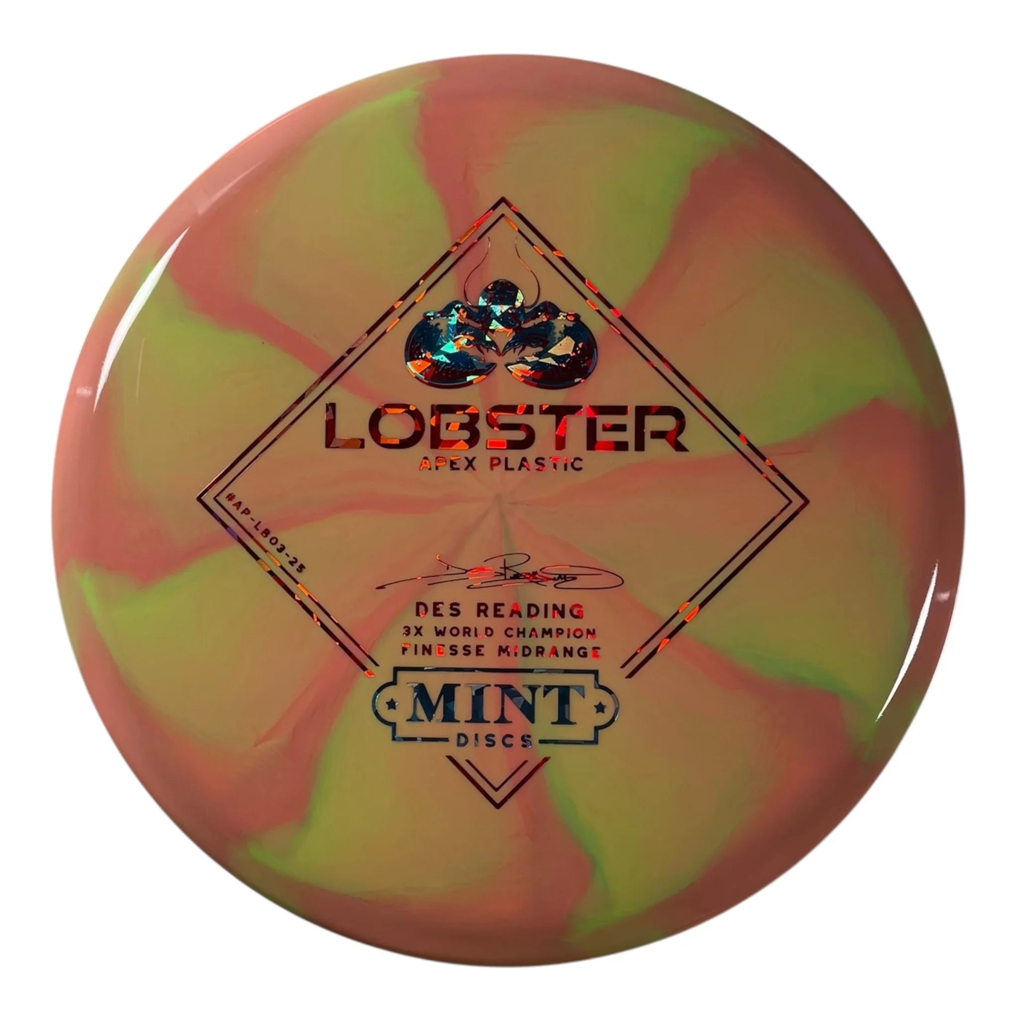 Mint Discs Lobster | Apex Swirl | Pink/Blue/Red Holo 174g Disc Golf