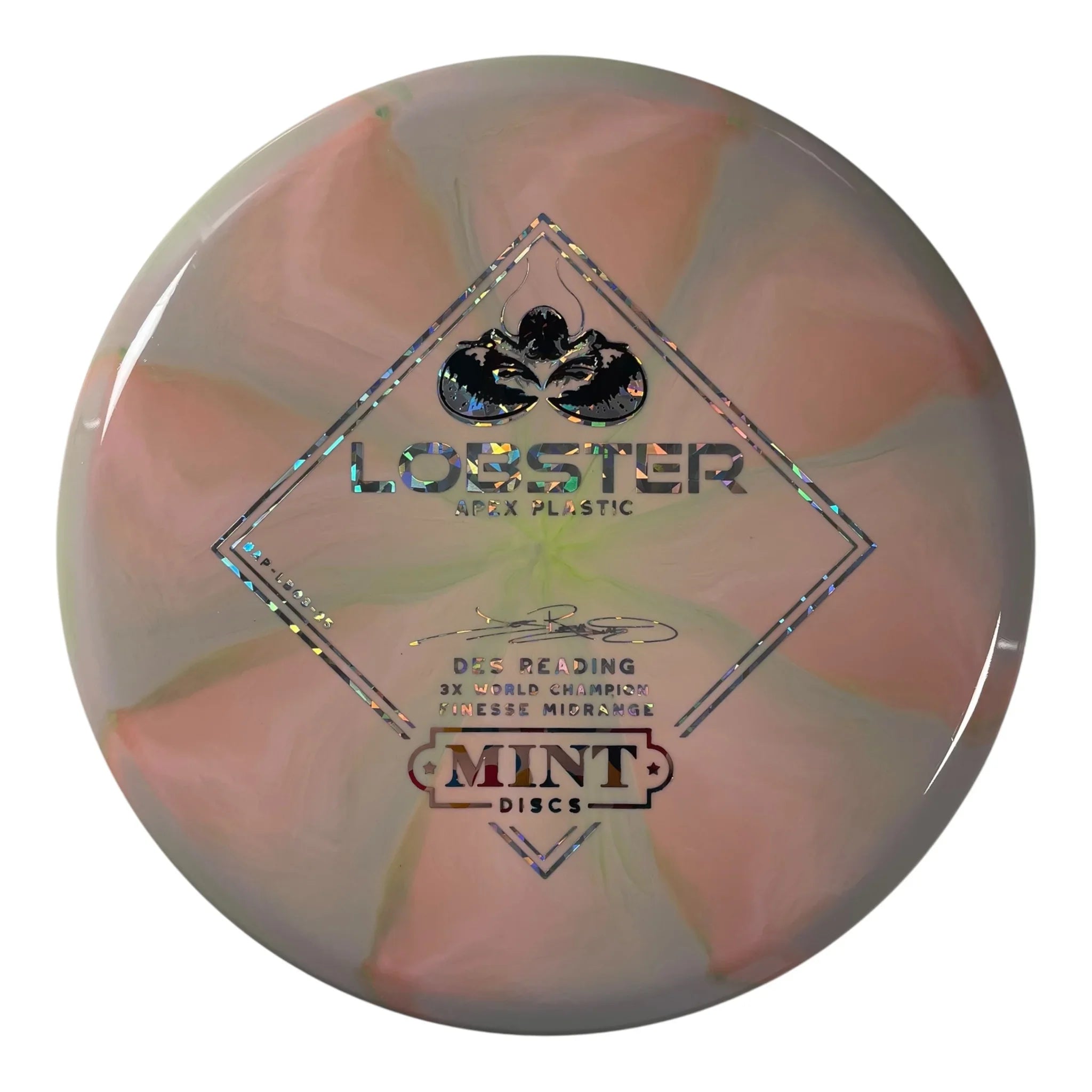 Mint Discs Lobster | Apex Swirl | Pink/Dots/Silver 175g Disc Golf