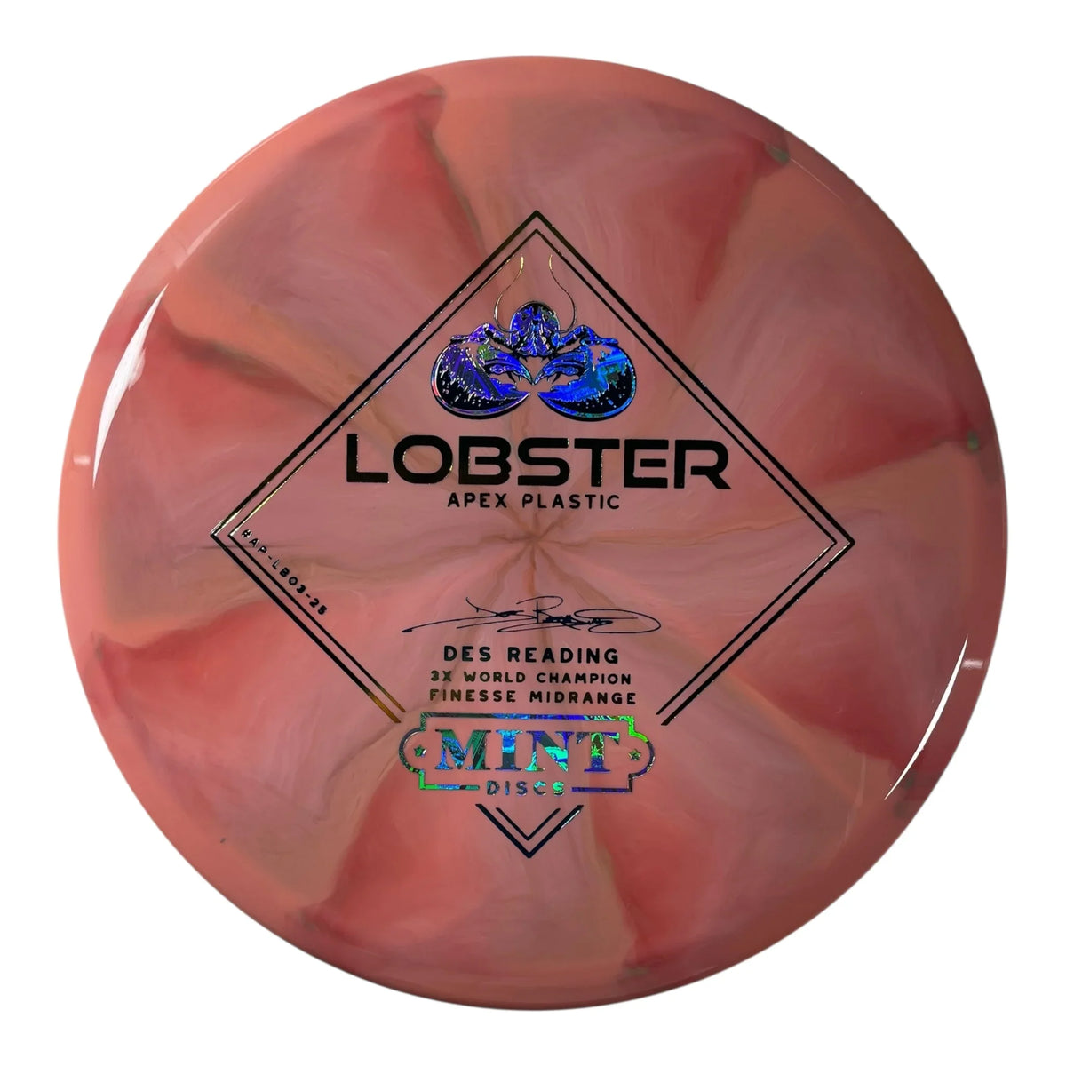 Mint Discs Lobster | Apex Swirl | Pink/Money/Multi 174g Disc Golf