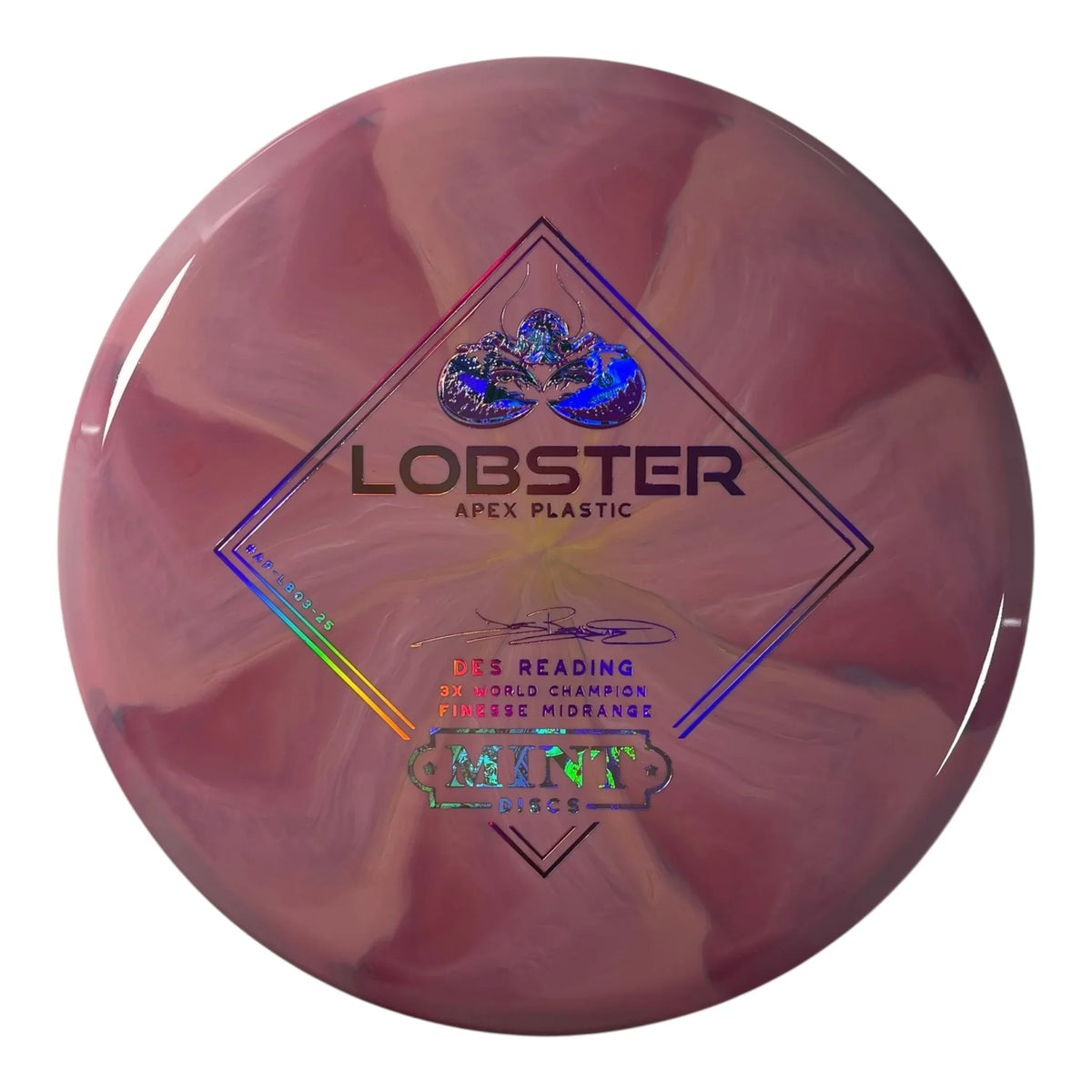 Mint Discs Lobster | Apex Swirl | Pink/Money/Pink Holo 174g Disc Golf