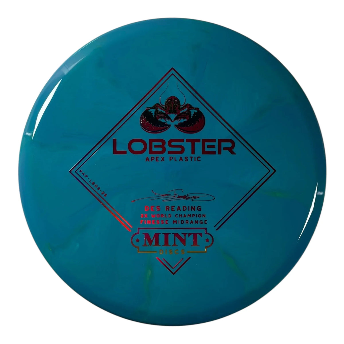 Mint Discs Lobster | Apex Swirl | Teal/Rainbow/Red 178g Disc Golf