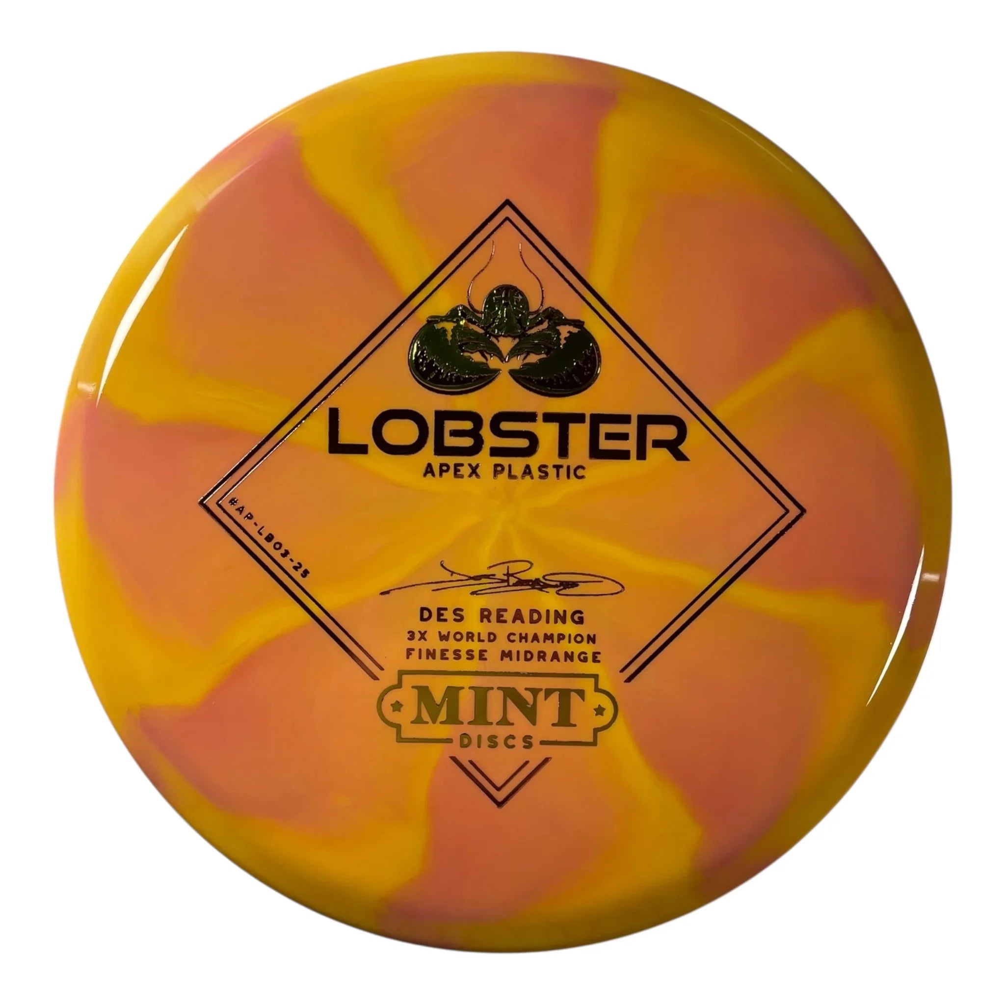 Mint Discs Lobster | Apex Swirl | Yellow/Green/Pink 175g Disc Golf