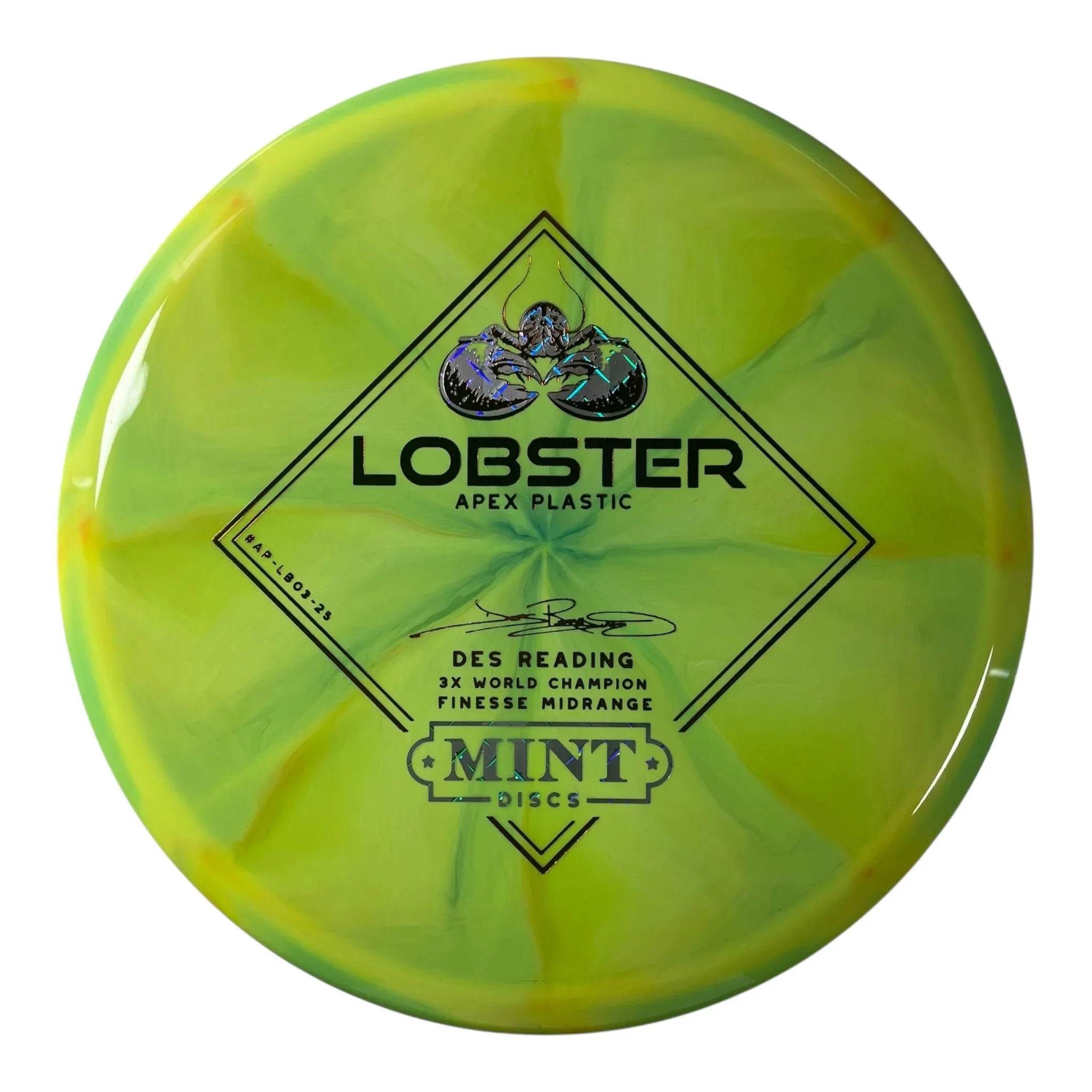 Mint Discs Lobster | Apex Swirl | Yellow/Holo/Bronze 174g Disc Golf