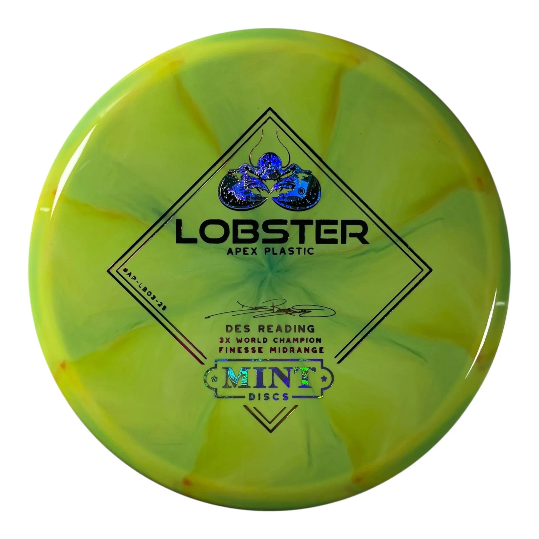 Mint Discs Lobster | Apex Swirl | Yellow/Money/Sunset 174g Disc Golf