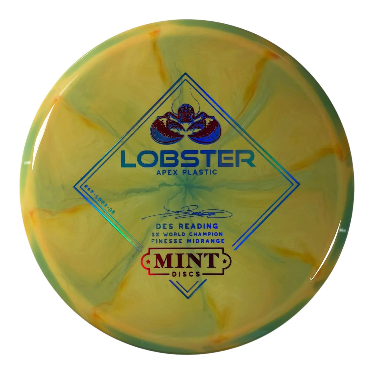 Mint Discs Lobster | Apex Swirl | Yellow/Red/Blue 178g Disc Golf