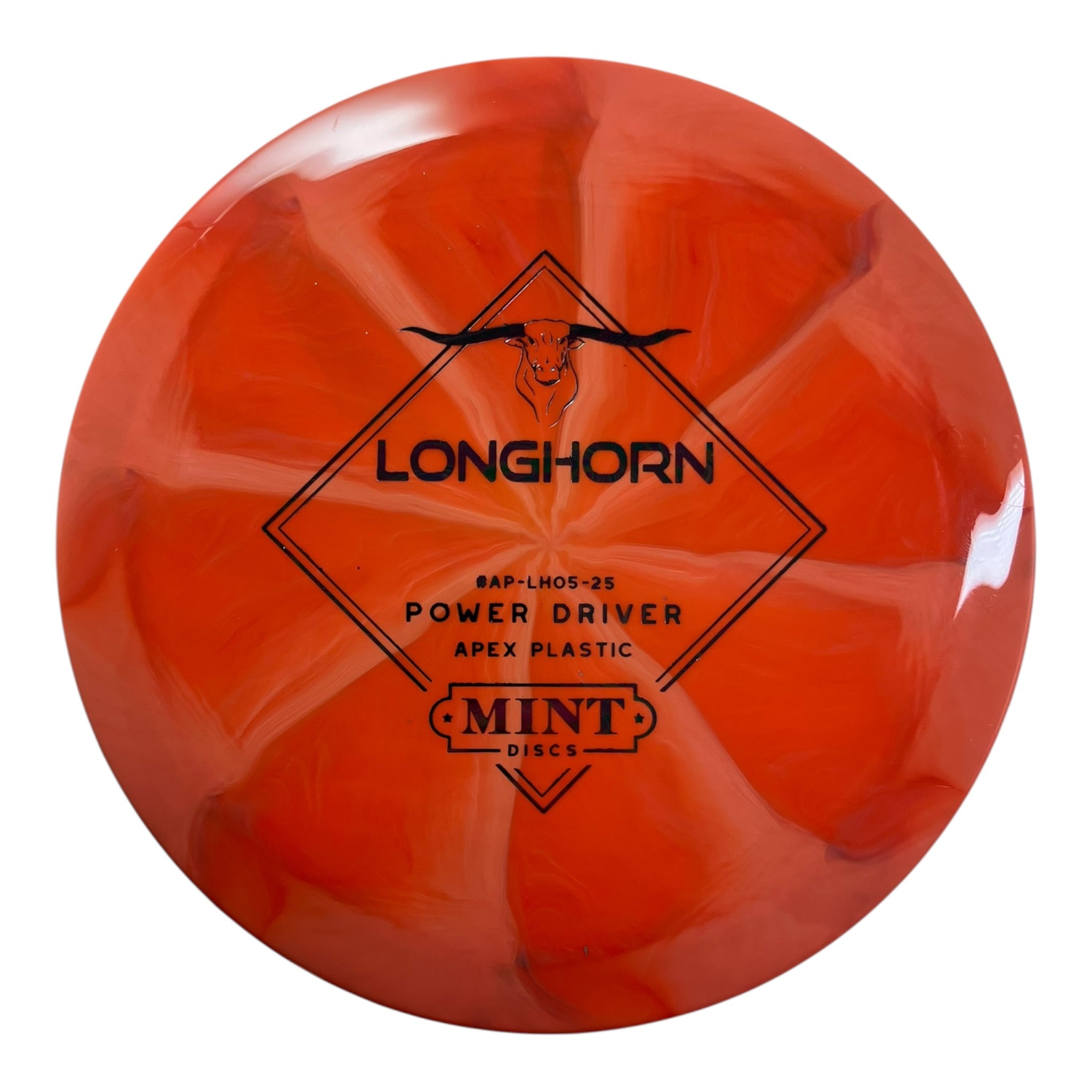 Mint Discs Longhorn | Apex Swirl | Orange/Oil Slick 166g Disc Golf