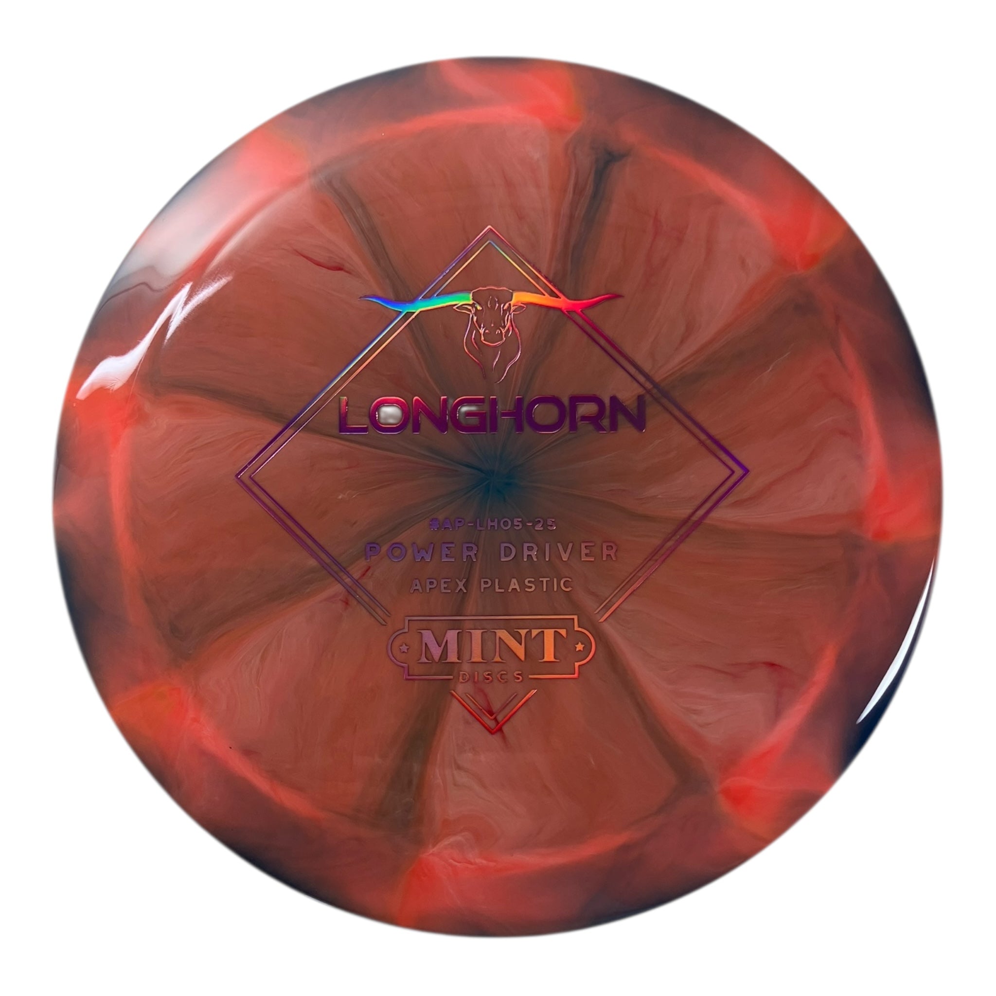 Mint Discs Longhorn | Apex Swirl | Orange/Purple 166g Disc Golf