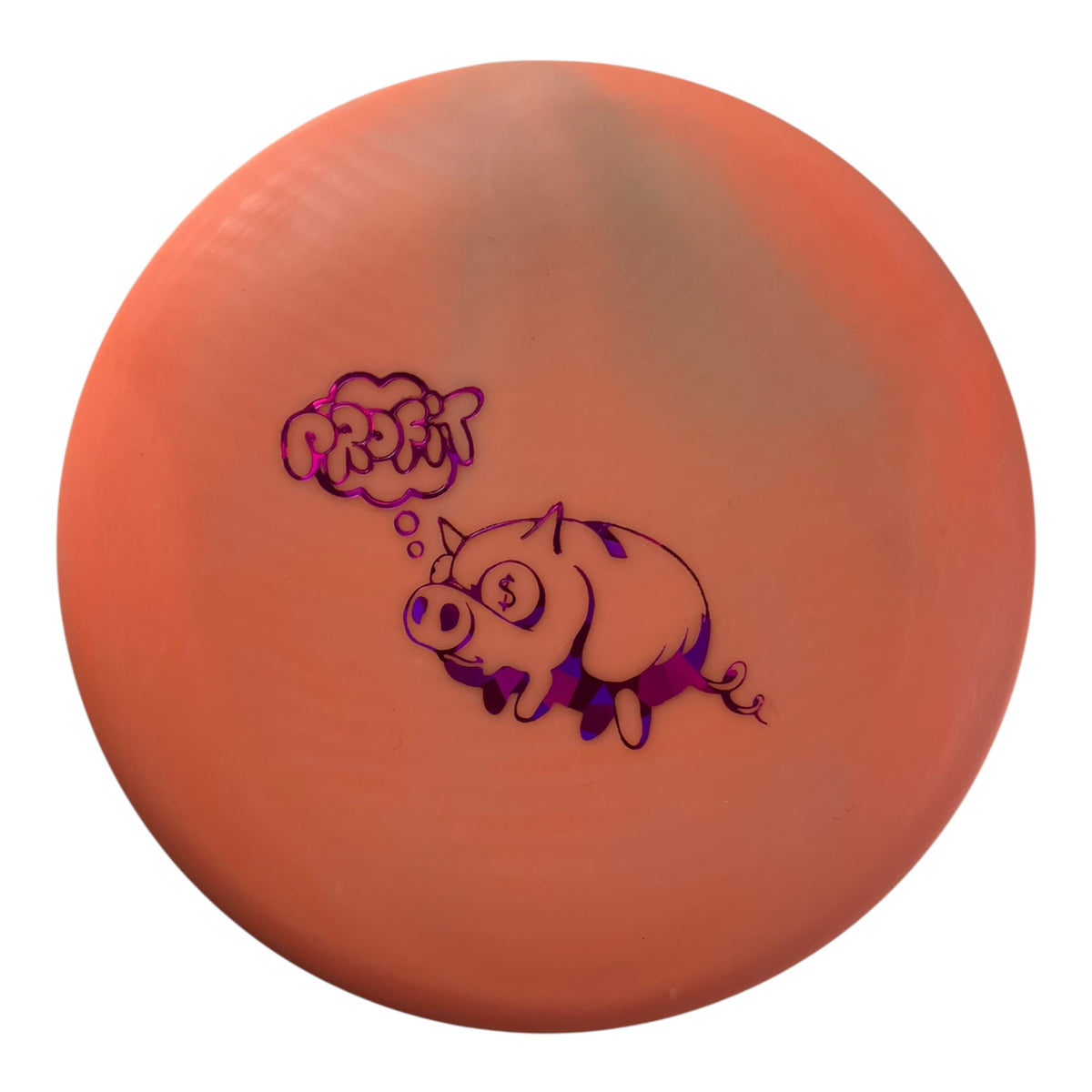 Mint Discs Mint Disc Mini Marker | Orange/Pink (Profit Pig) Disc Golf