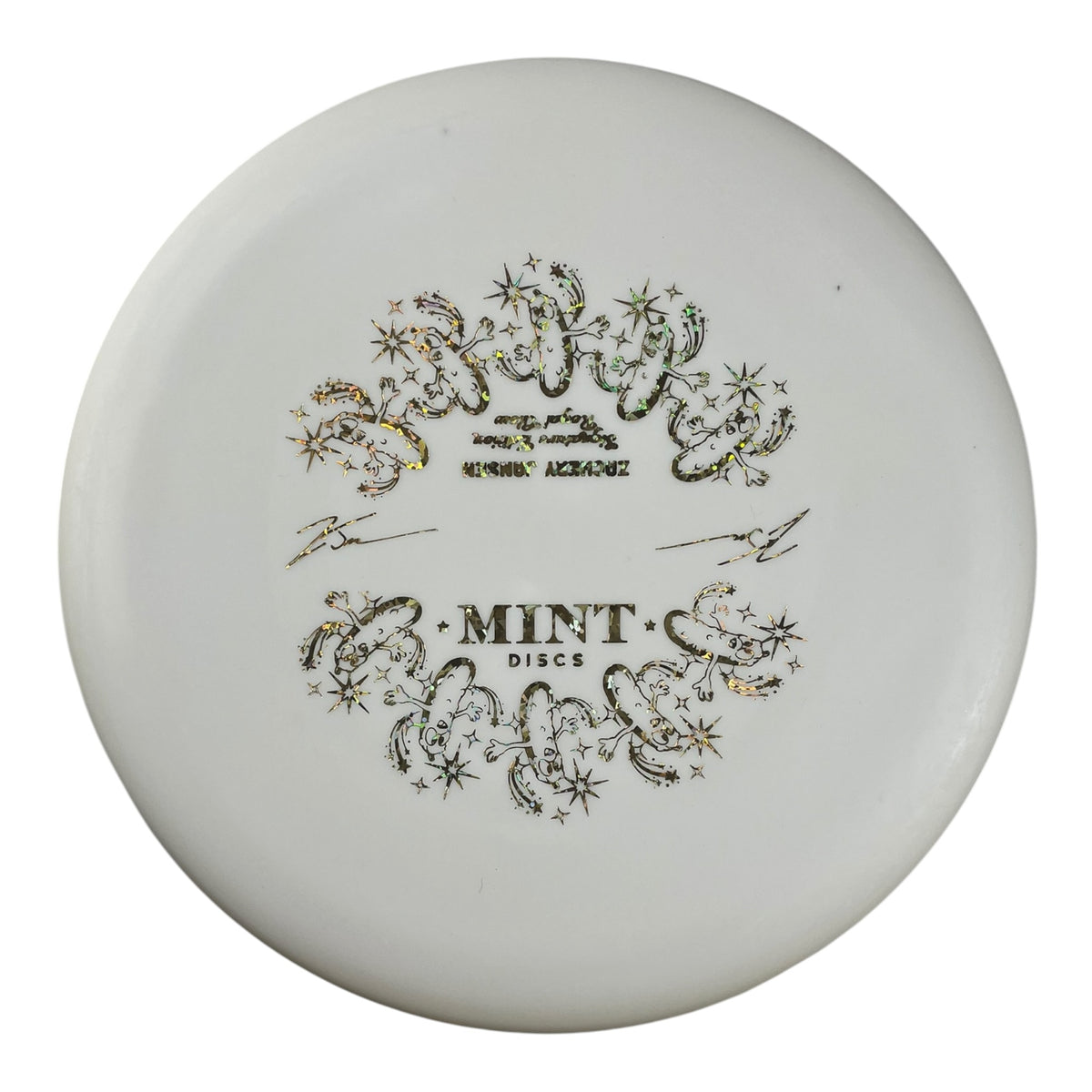 Mint Discs Pickle | Royal Nocturnal Glow Medium | White/Gold Holo 173g (Zachary Jansen) Disc Golf