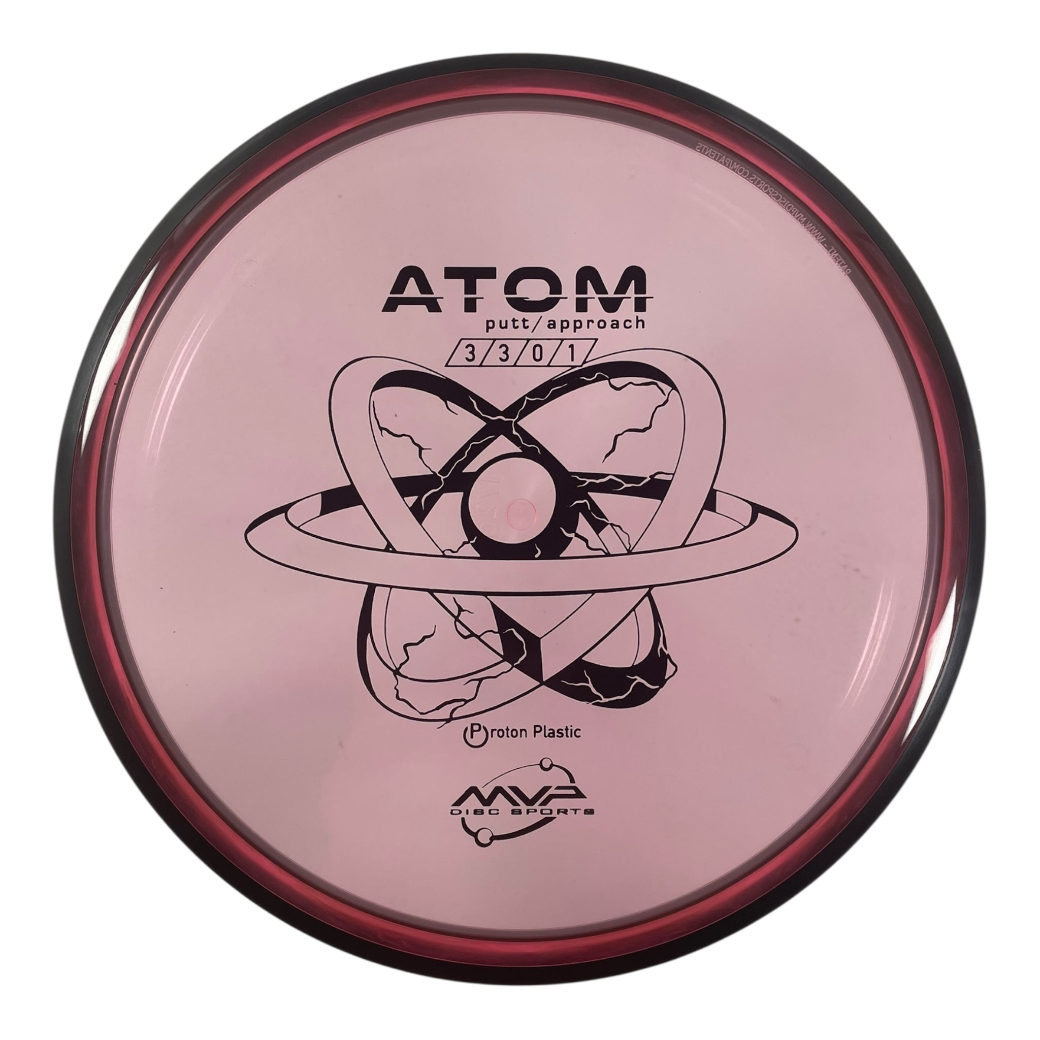 MVP Disc Sports Atom | Proton | Pink/Black 172g Disc Golf