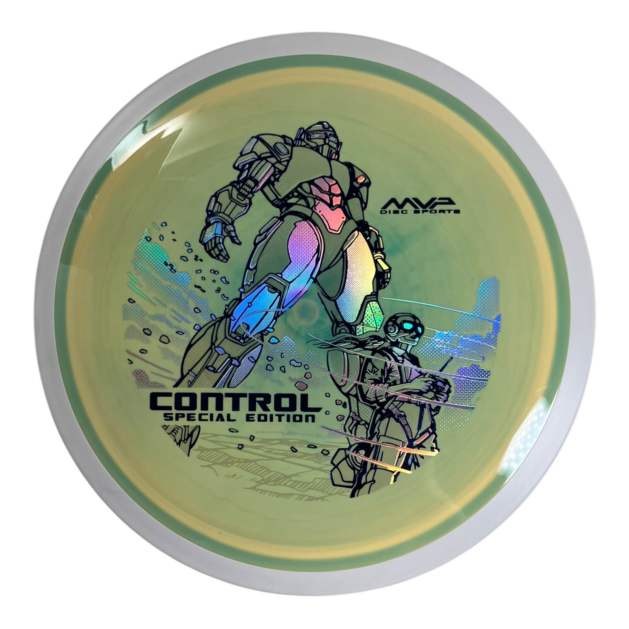 MVP Disc Sports Control | Neutron | Green/White 174g (Special Edition) Disc Golf