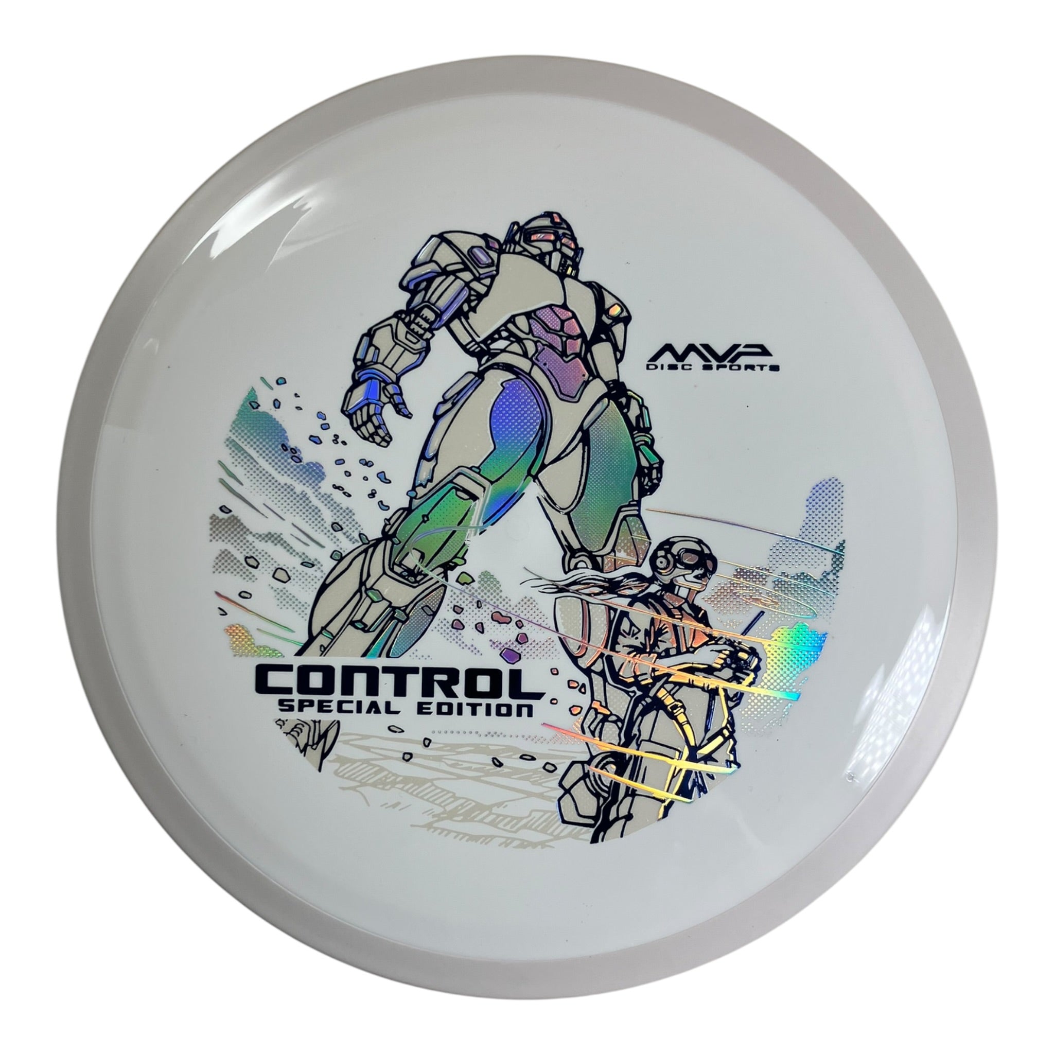MVP Disc Sports Control | Neutron | White/White 173-174g (Special Edition) Disc Golf