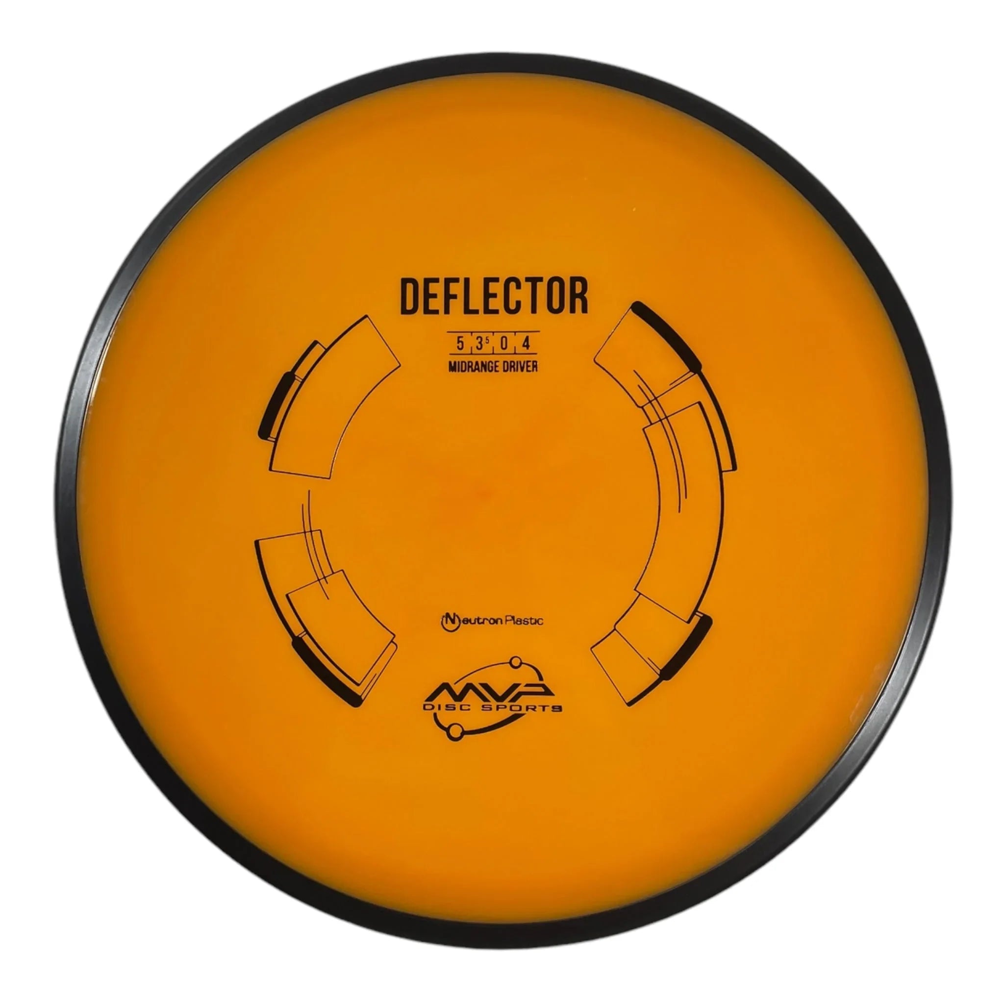 MVP Disc Sports Deflector | Neutron | Orange/Black 177g Disc Golf
