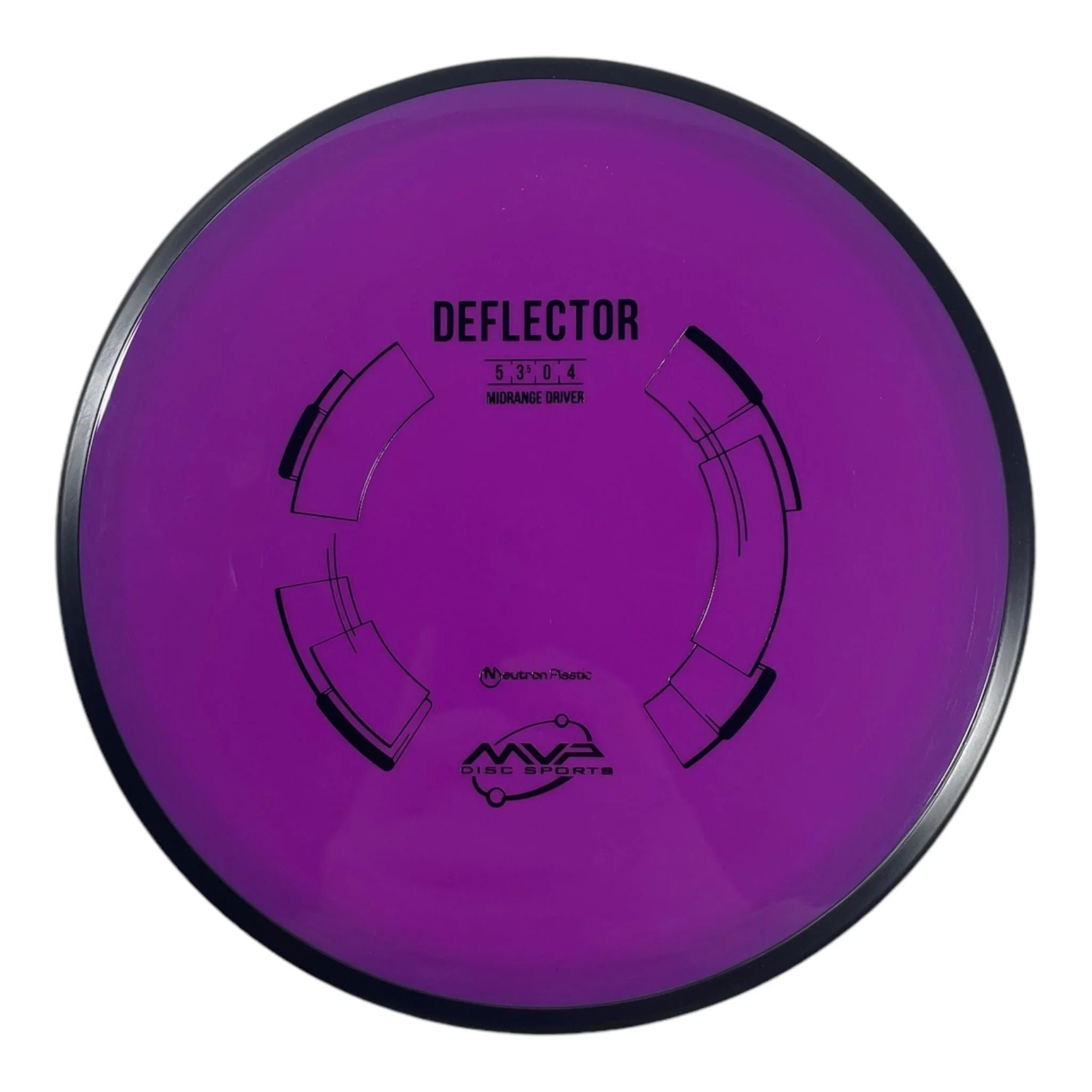 MVP Disc Sports Deflector | Neutron | Purple/Black 178g Disc Golf