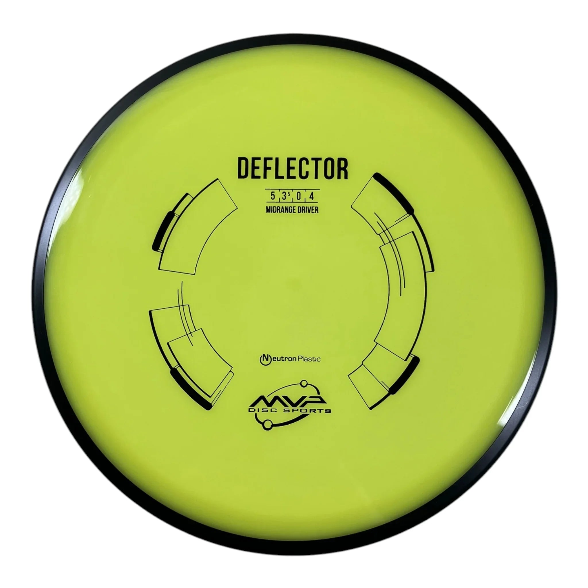 MVP Disc Sports Deflector | Neutron | Yellow/Black 177g Disc Golf