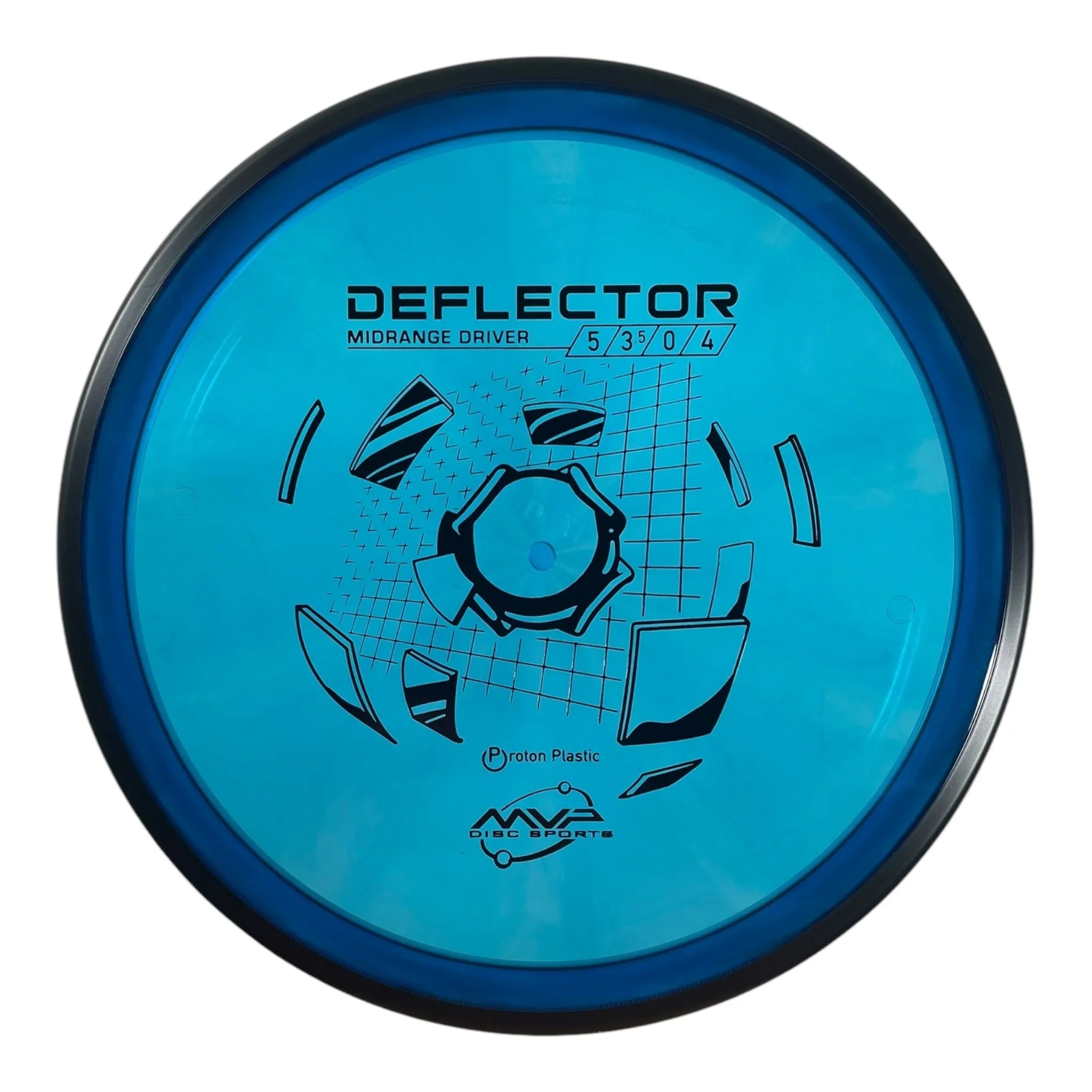 MVP Disc Sports Deflector | Proton | Blue/Black 173g Disc Golf