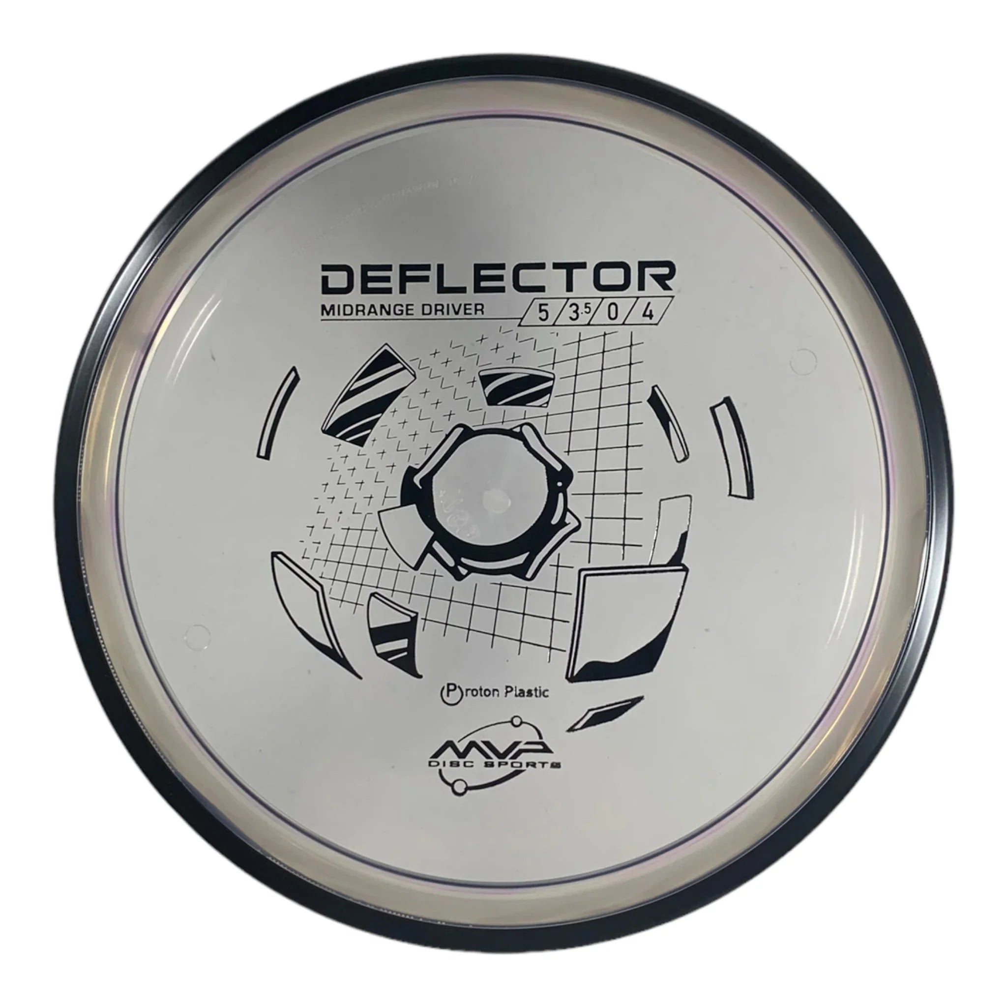MVP Disc Sports Deflector | Proton | Clear/Black 176g Disc Golf