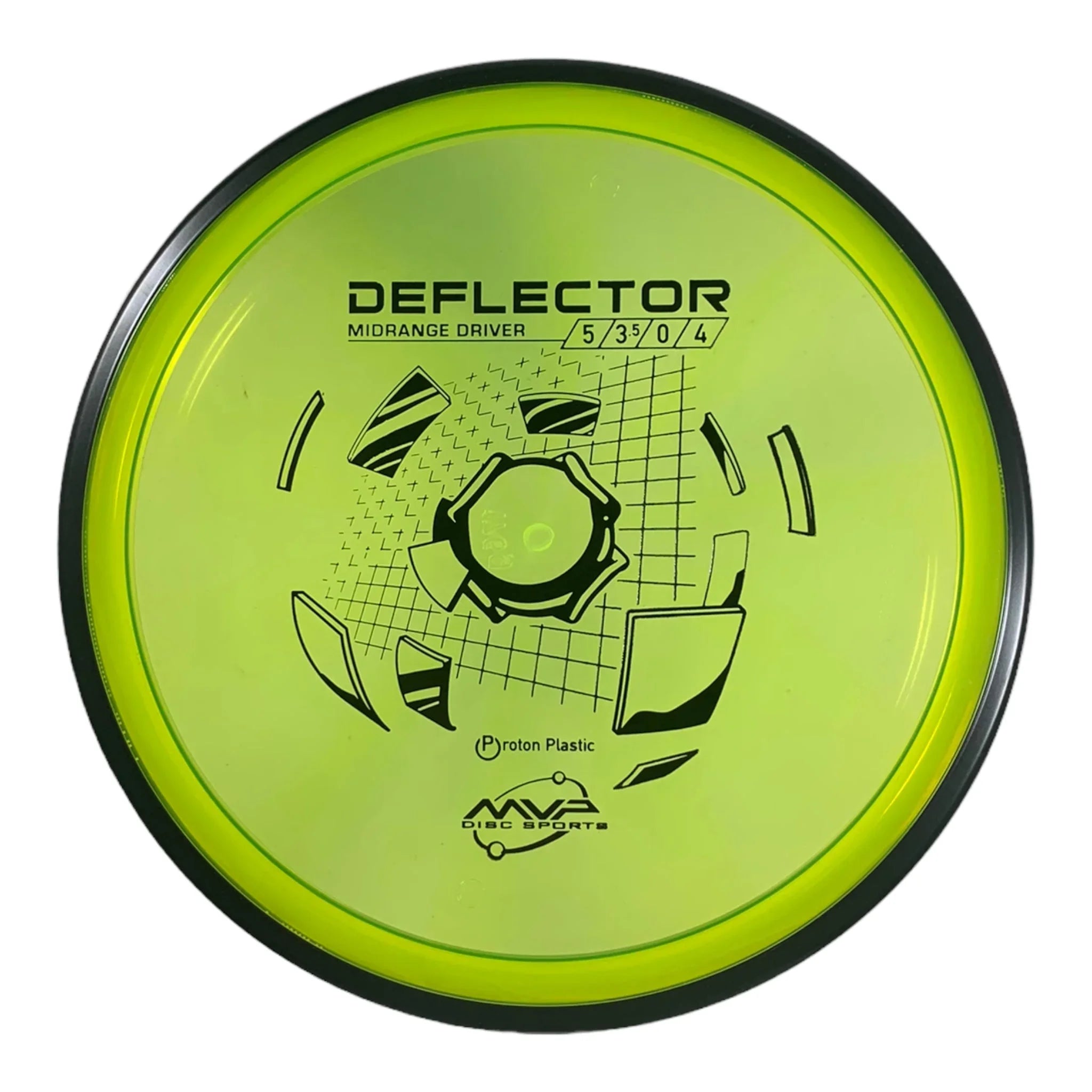 MVP Disc Sports Deflector | Proton | Green/Black 173 - 176g Disc Golf