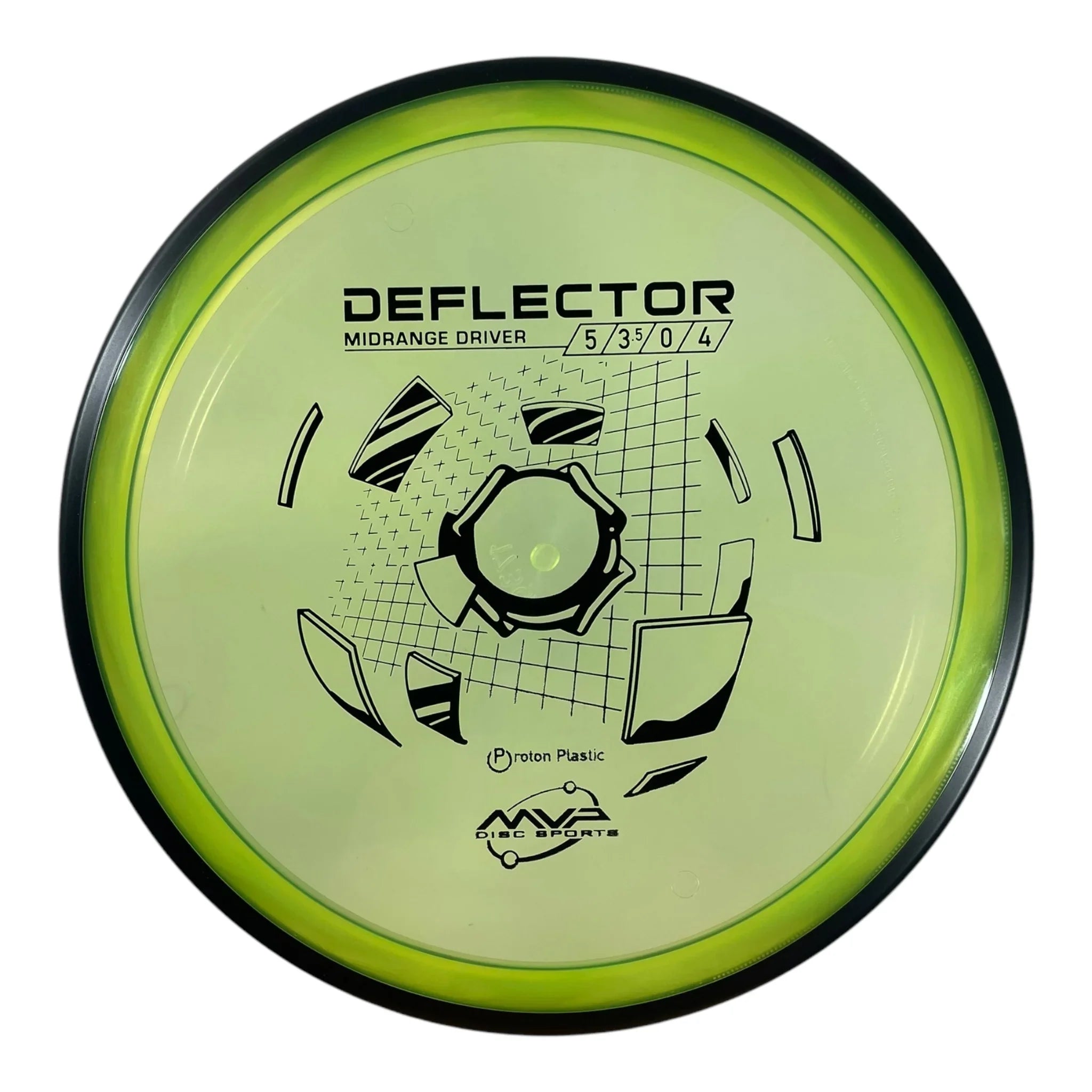 MVP Disc Sports Deflector | Proton | Green/Black 173g Disc Golf