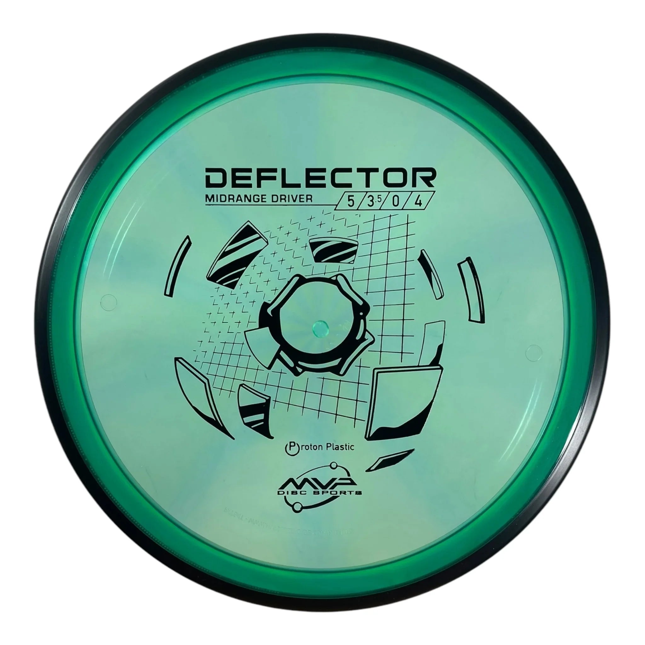 MVP Disc Sports Deflector | Proton | Green/Black 177g Disc Golf