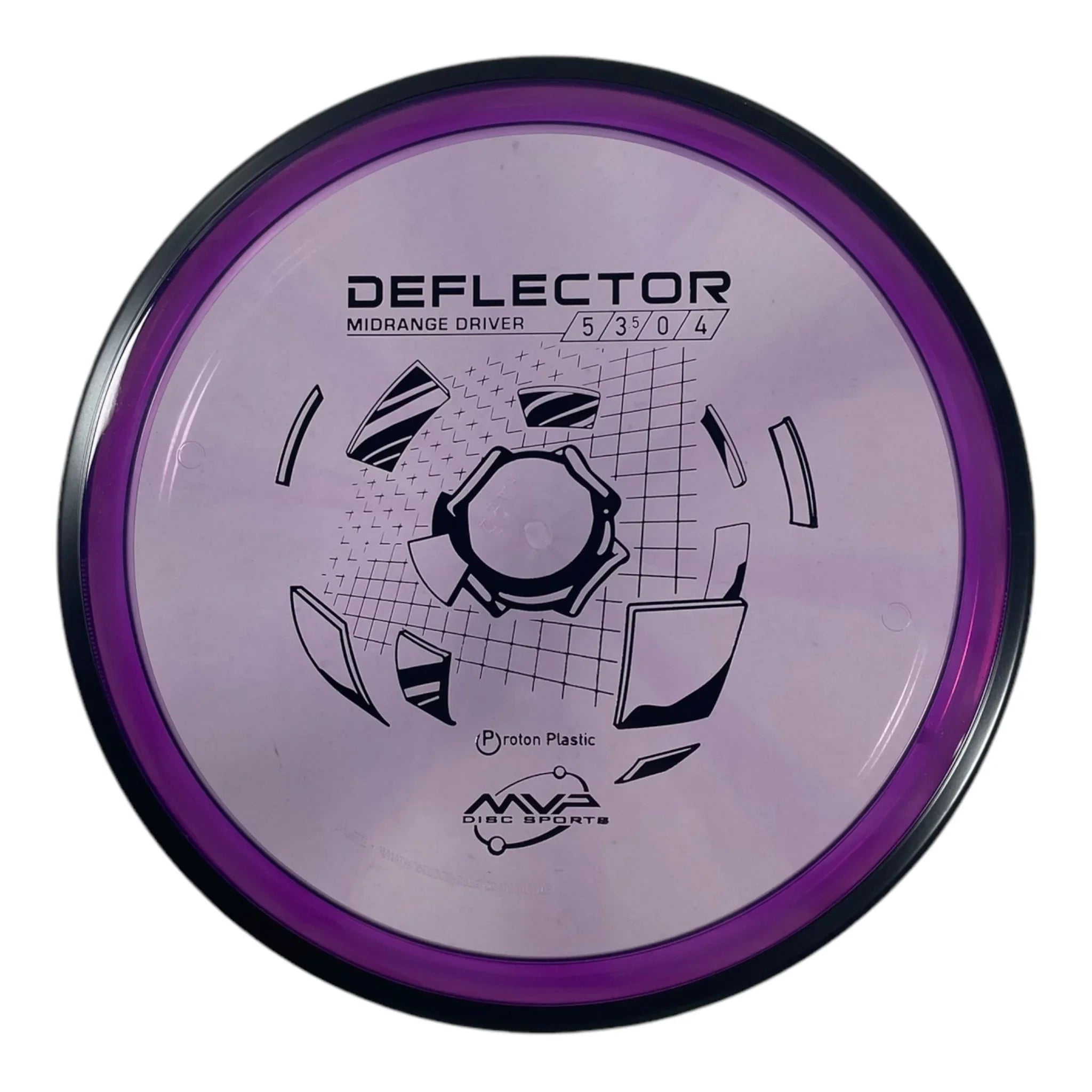 MVP Disc Sports Deflector | Proton | Purple/Black 176g Disc Golf