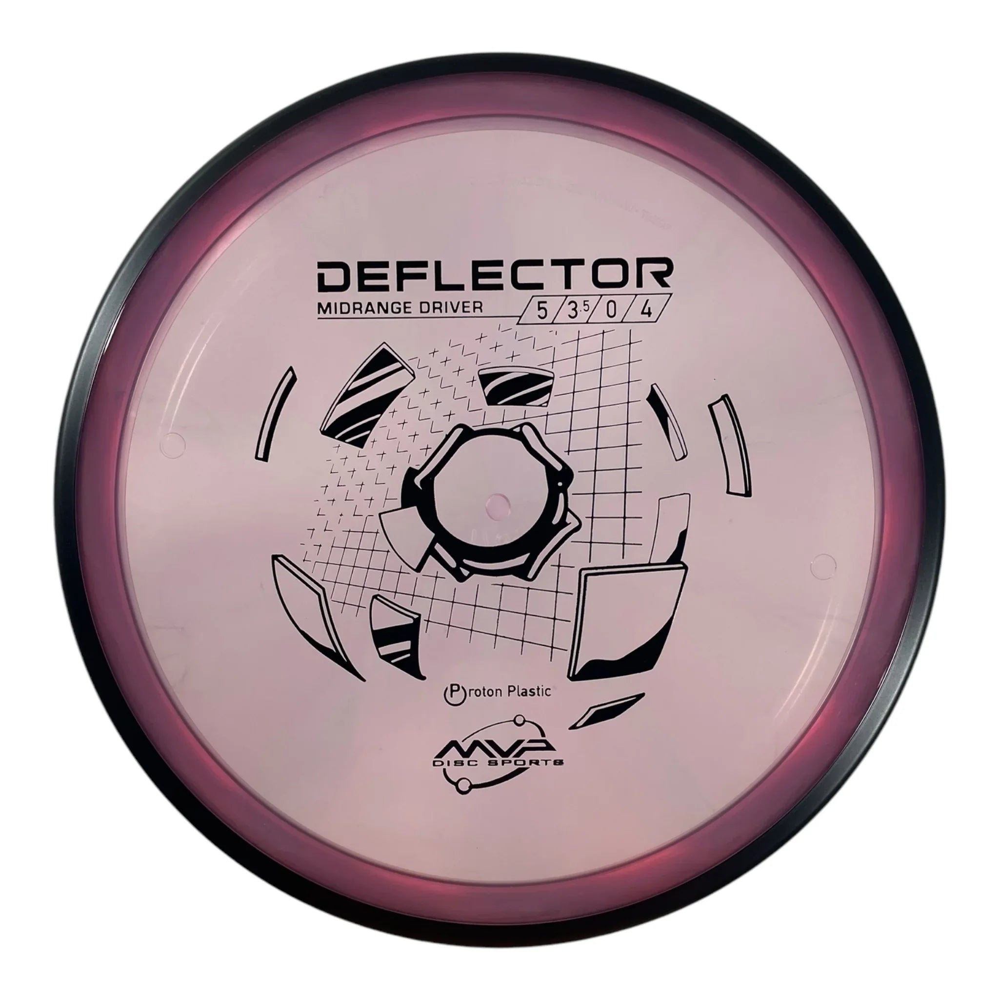MVP Disc Sports Deflector | Proton | Purple/Black 178g Disc Golf