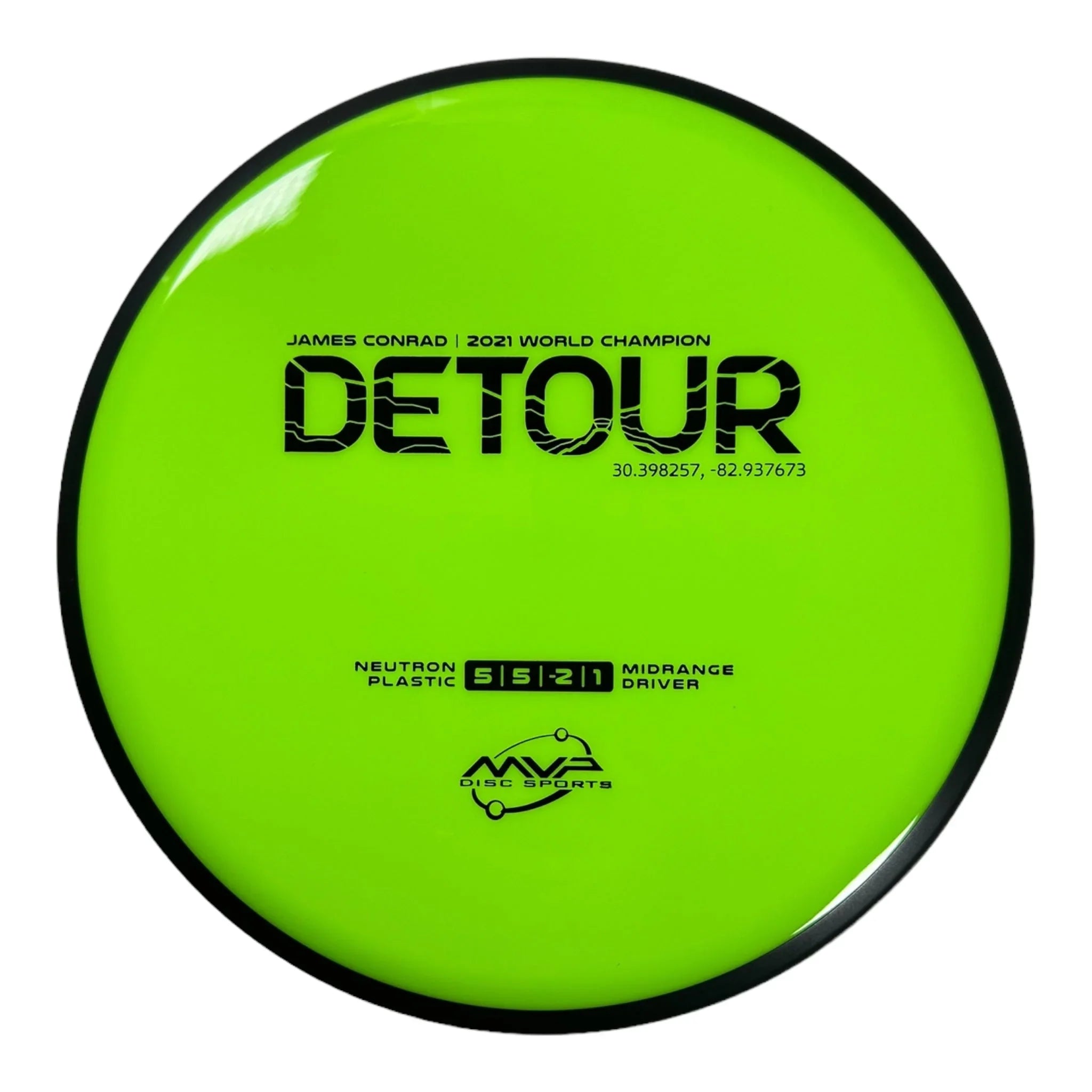 MVP Disc Sports Detour | Neutron | Green/Black 168g (James Conrad) Disc Golf