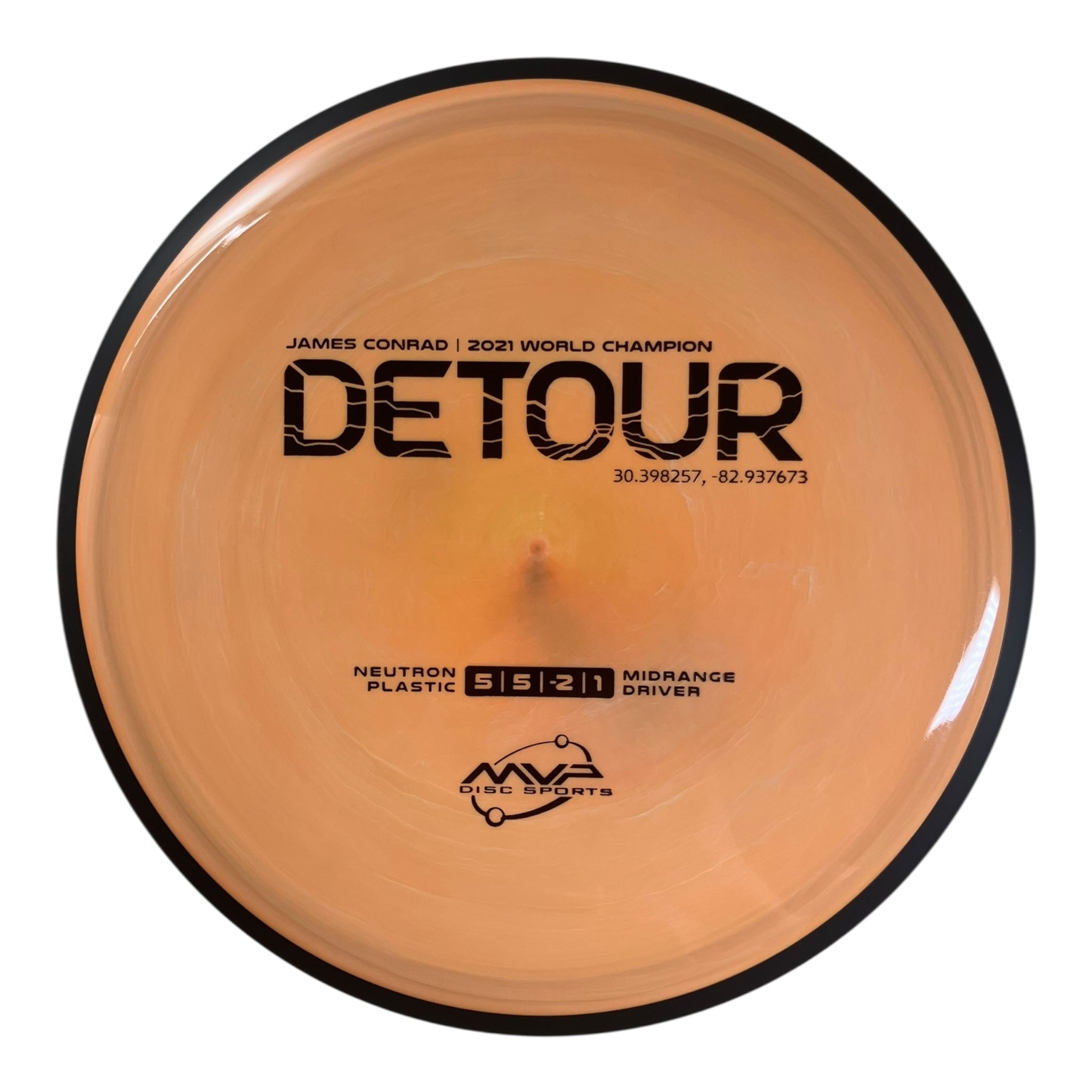 MVP Disc Sports Detour | Neutron | Orange/Black 178g (James Conrad) Disc Golf