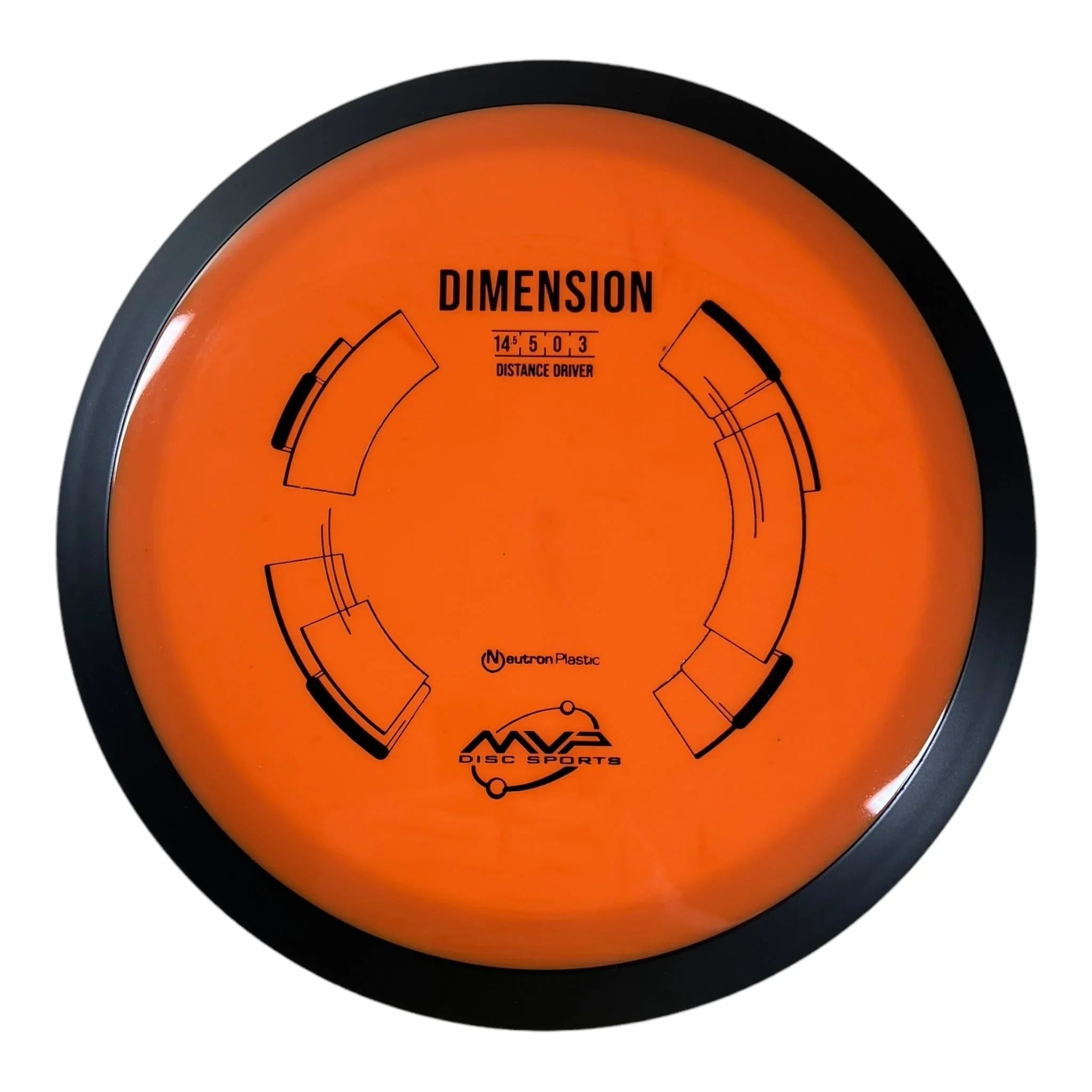 MVP Disc Sports Dimension | Neutron | Orange/Black 173g Disc Golf