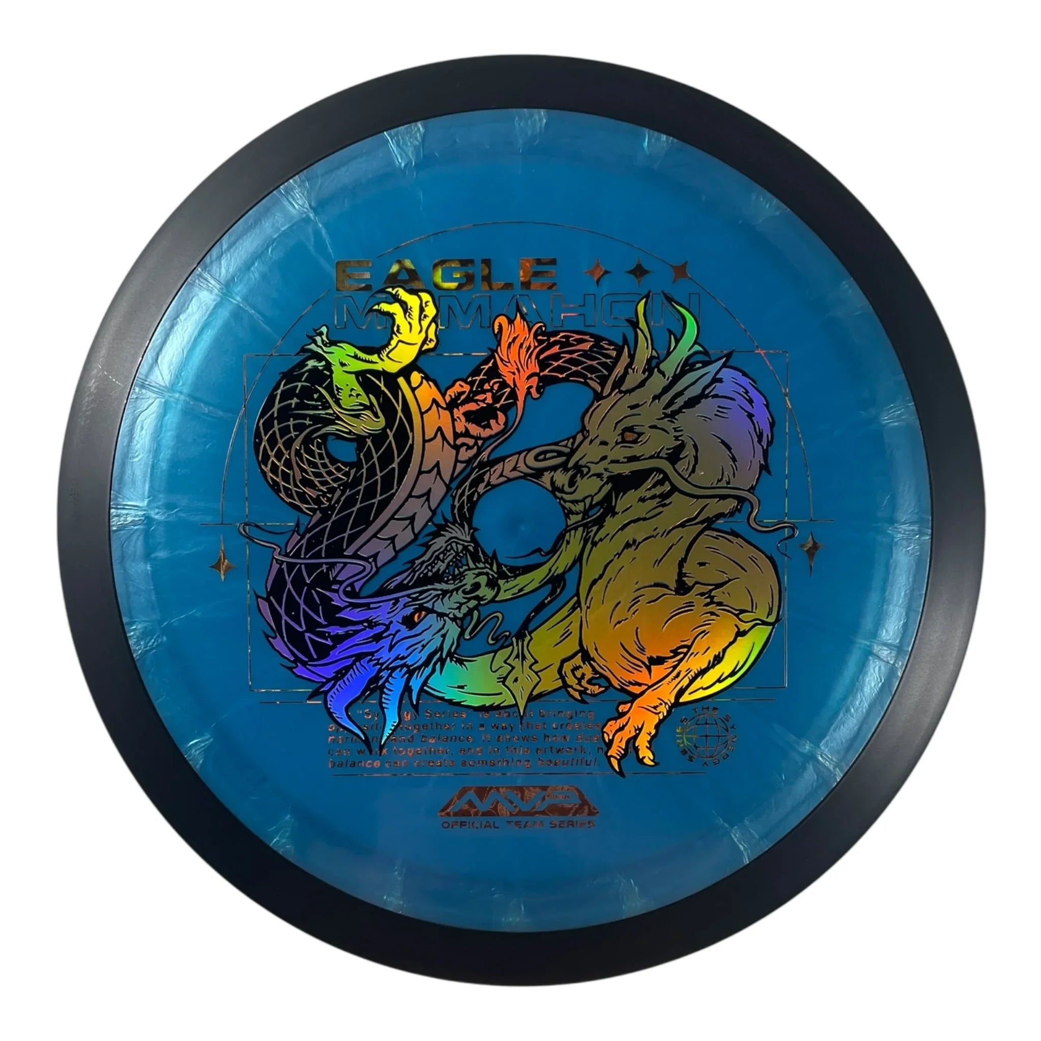MVP Disc Sports Dimension | Plasma | Blue/Gold 173g (Eagle McMahon) Disc Golf