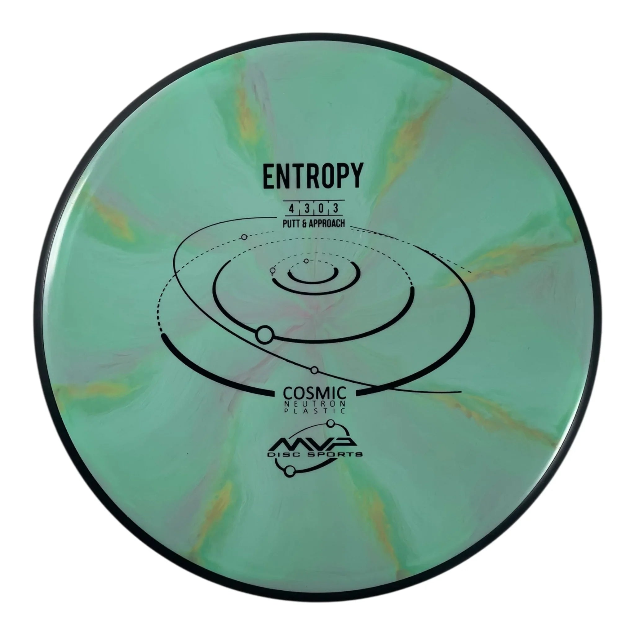 MVP Disc Sports Entropy | Cosmic Neutron | Green/Yellow 175g Disc Golf