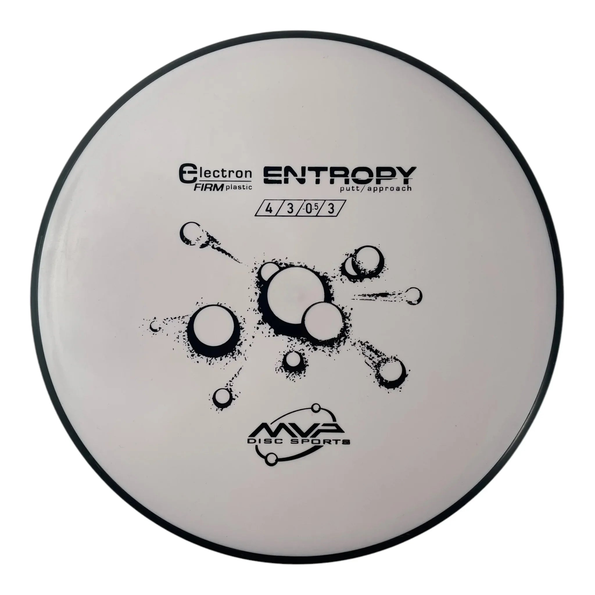 MVP Disc Sports Entropy | Electron Firm | White/Black 167g Disc Golf
