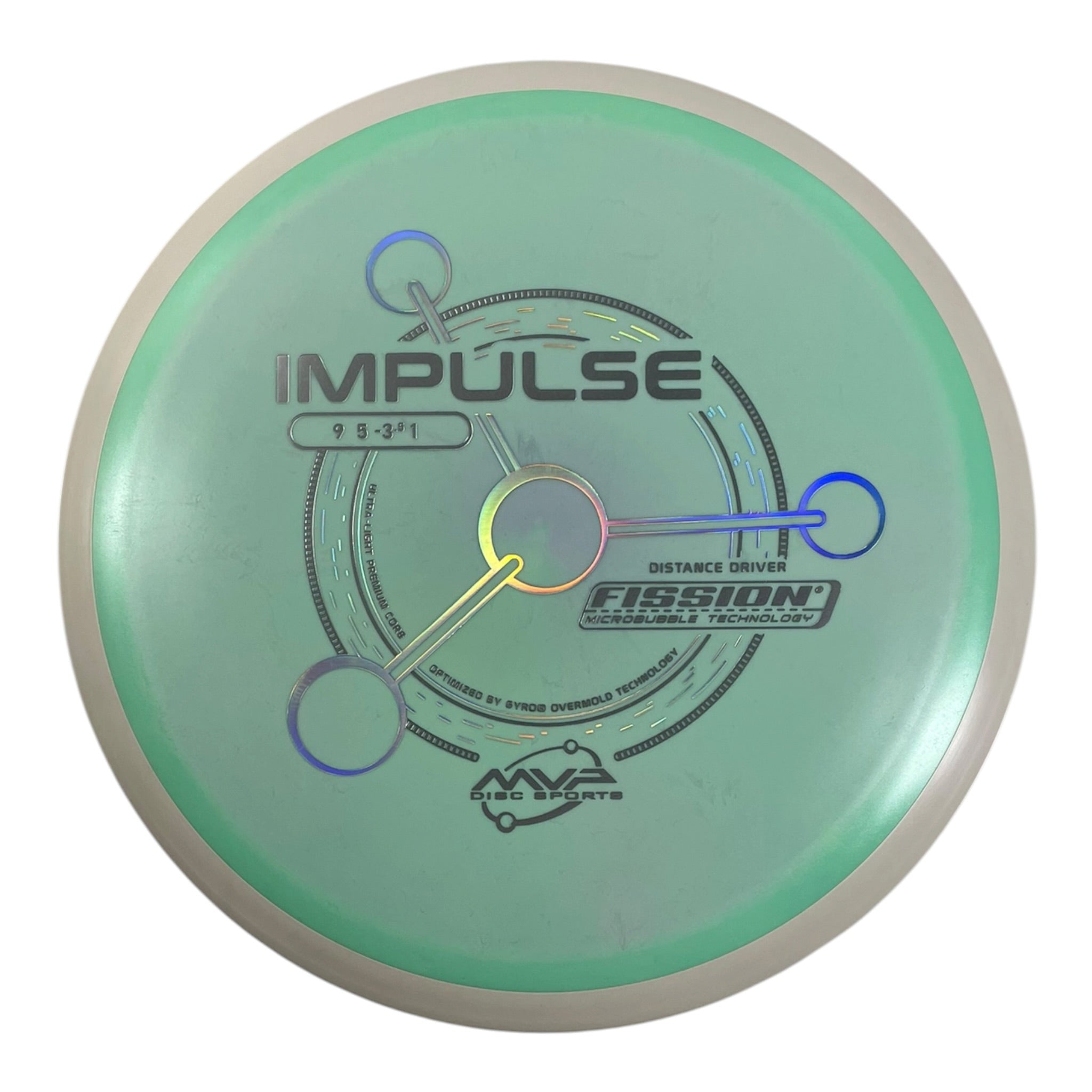 MVP Disc Sports Impulse | Fission | Teal/White 162g (Project Lab Coat) Disc Golf