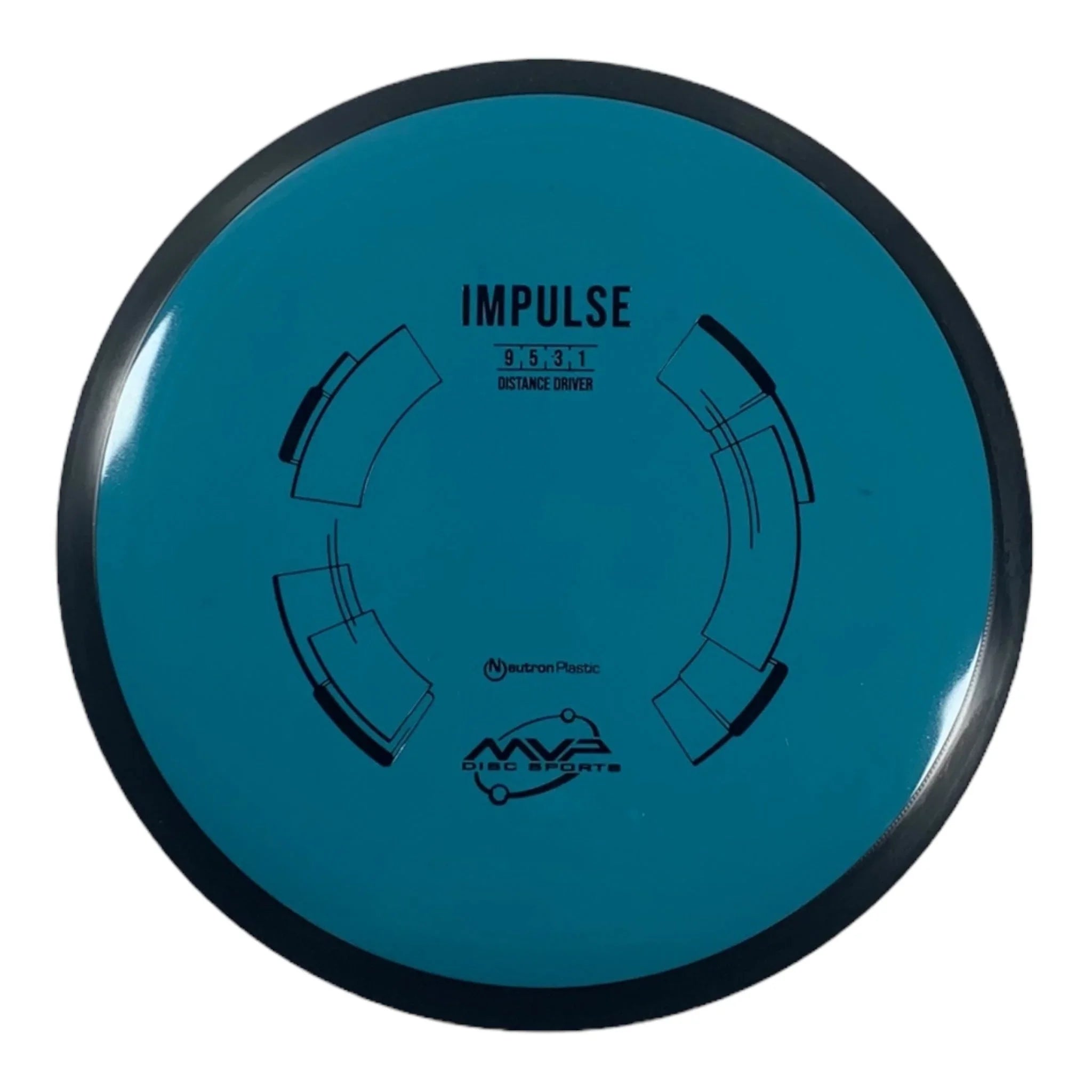 MVP Disc Sports Impulse | Neutron | Blue/Black 164g Disc Golf