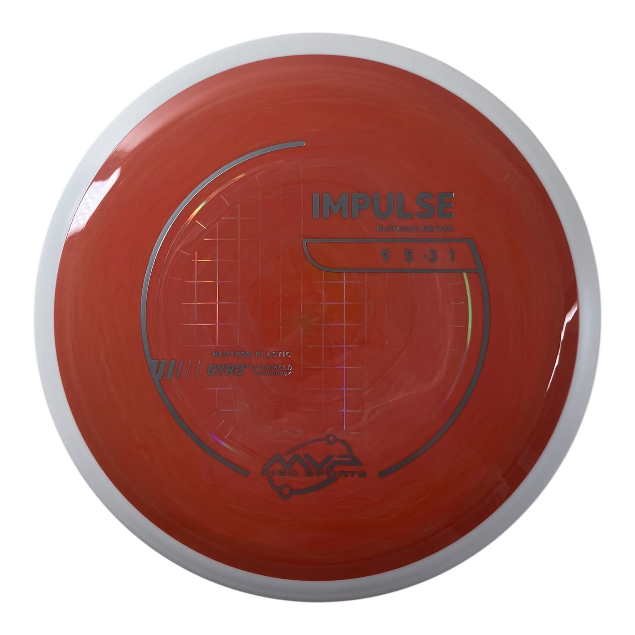 MVP Disc Sports Impulse | Neutron | Coral/White 159-168g (Project Lab Coat) Disc Golf