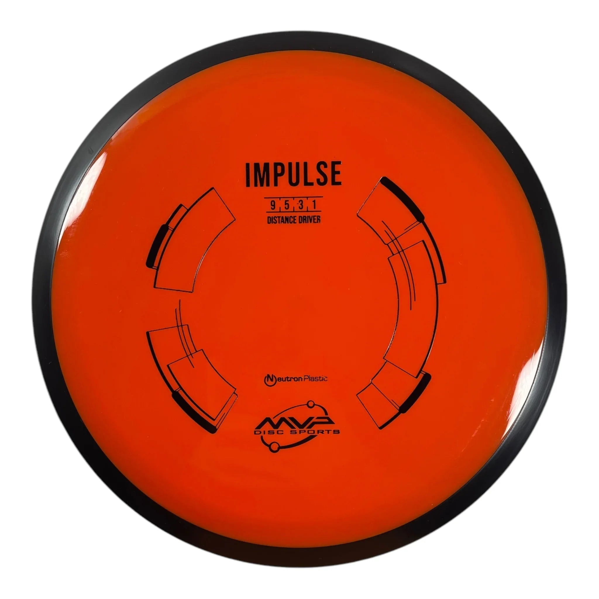 MVP Disc Sports Impulse | Neutron | Orange/Black 167g Disc Golf