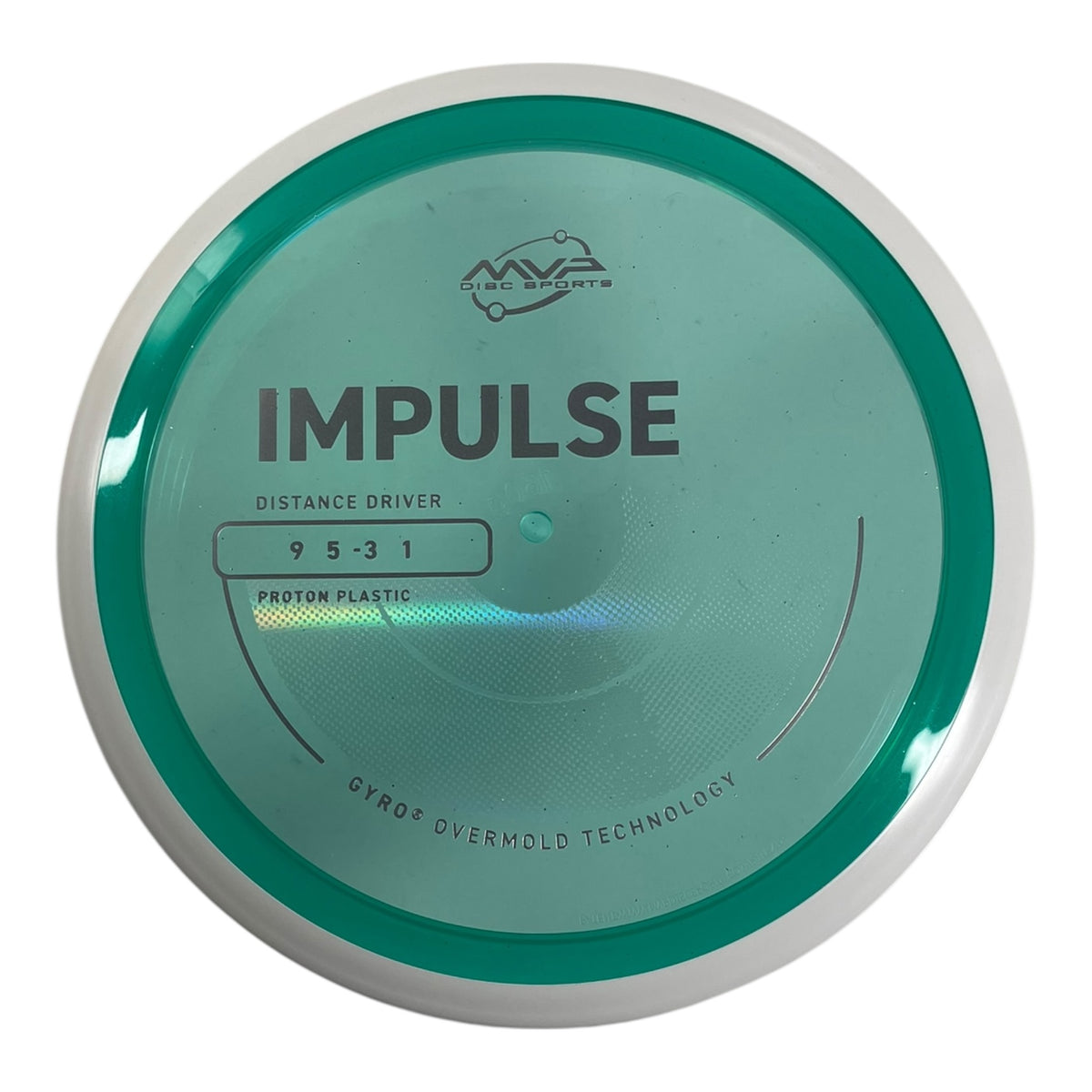 MVP Disc Sports Impulse | Proton | Teal/White 160-168g (Project Lab Coat) Disc Golf