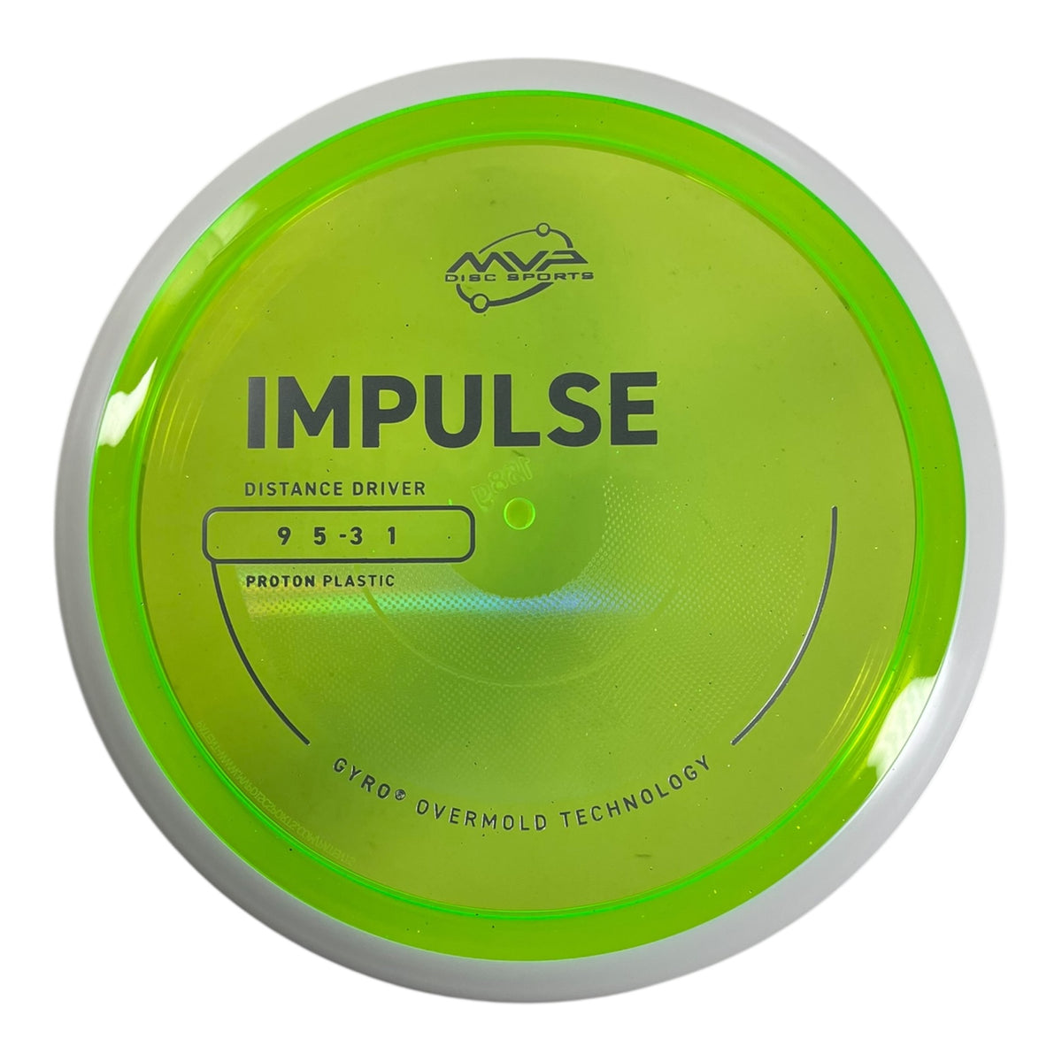 MVP Disc Sports Impulse | Proton | Yellow/White 158-168g (Project Lab Coat) Disc Golf