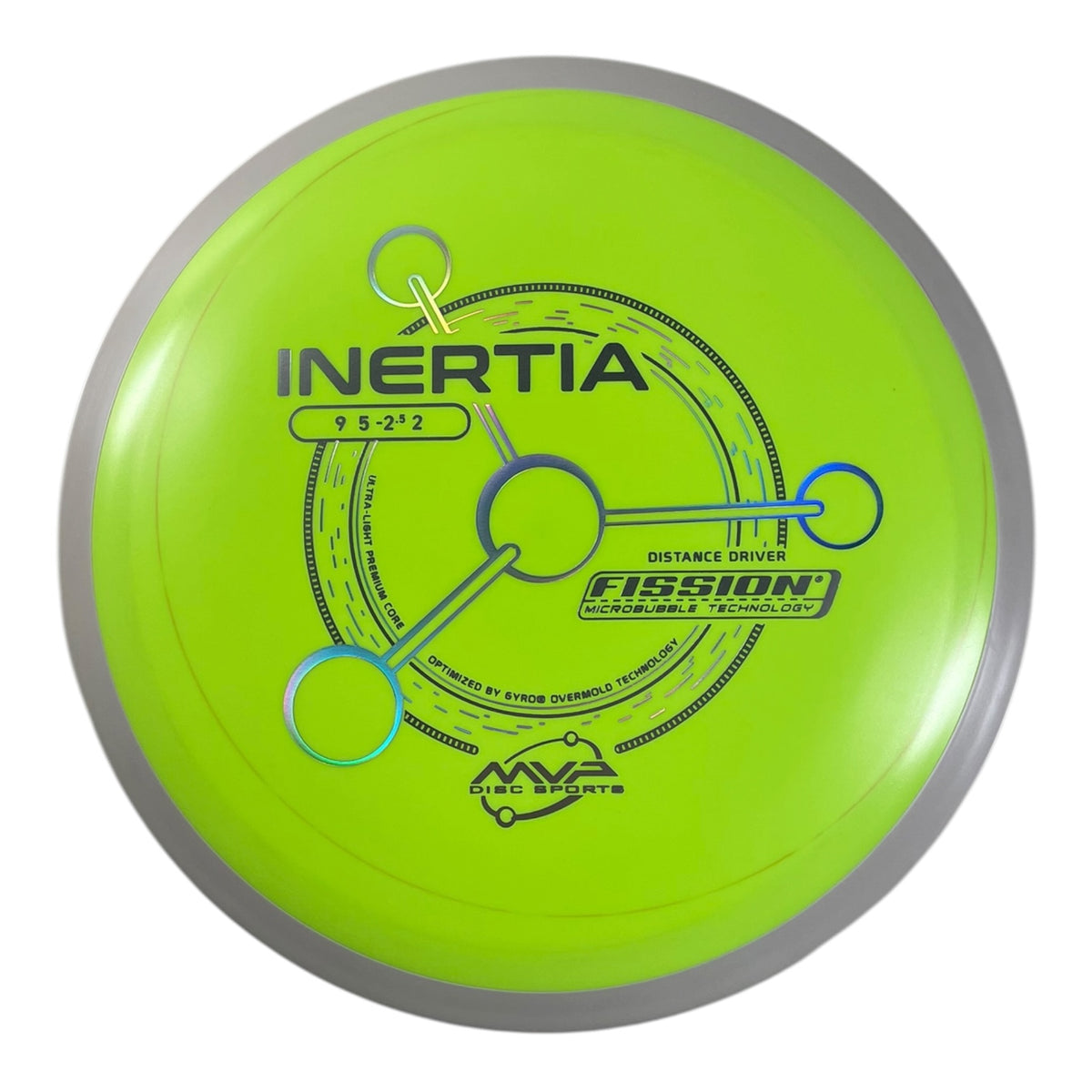 MVP Disc Sports Inertia | Fission | Yellow/White 154g (Project Lab Coat) Disc Golf