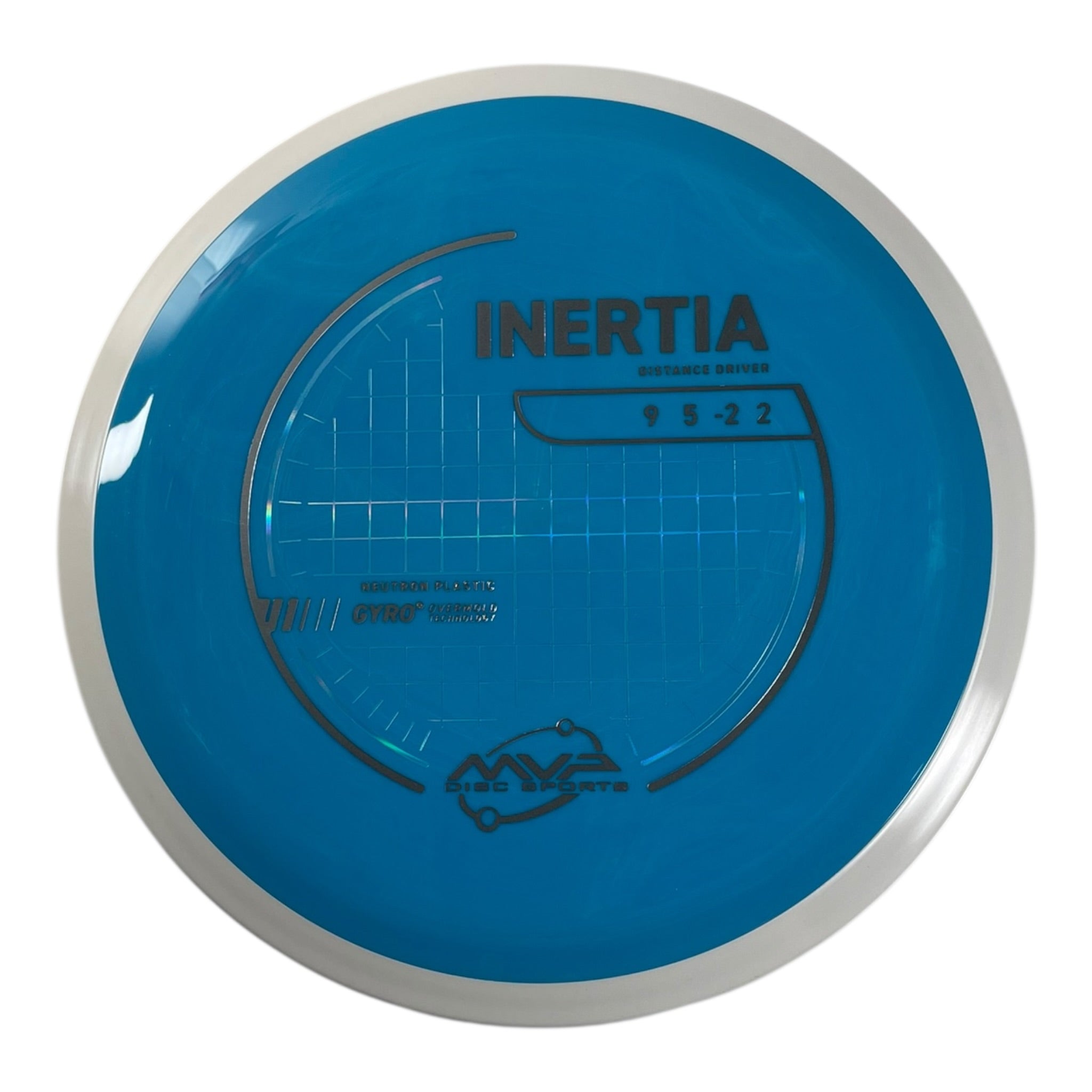 MVP Disc Sports Inertia | Neutron | Blue/White 163-174g (Project Lab Coat) Disc Golf