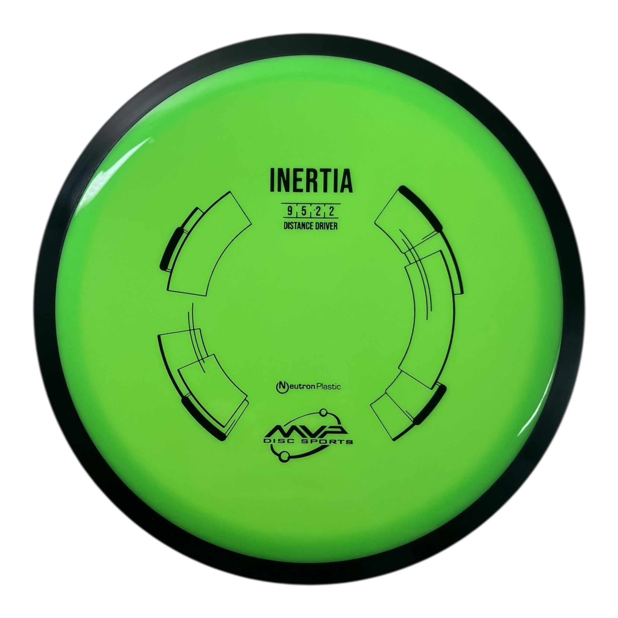 MVP Disc Sports Inertia | Neutron | Green/Black 168g Disc Golf