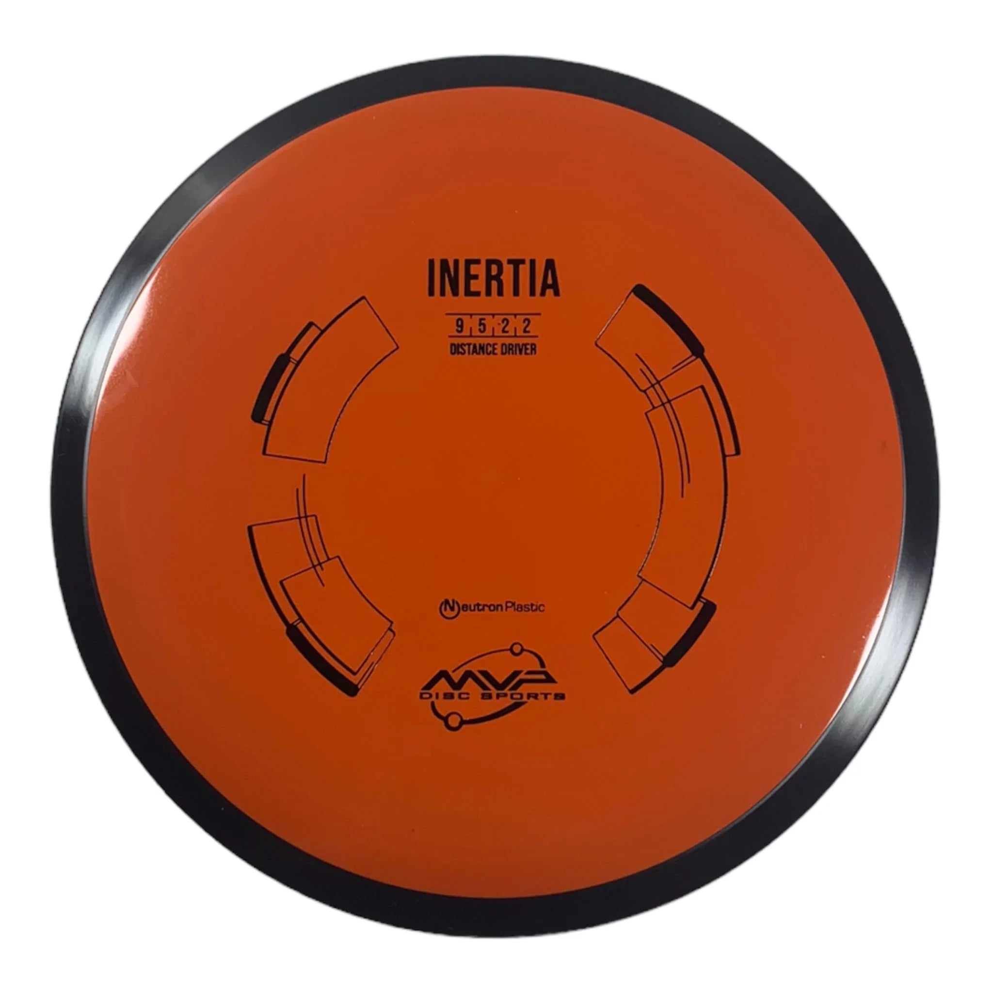 MVP Disc Sports Inertia | Neutron | Orange/Black 161g Disc Golf