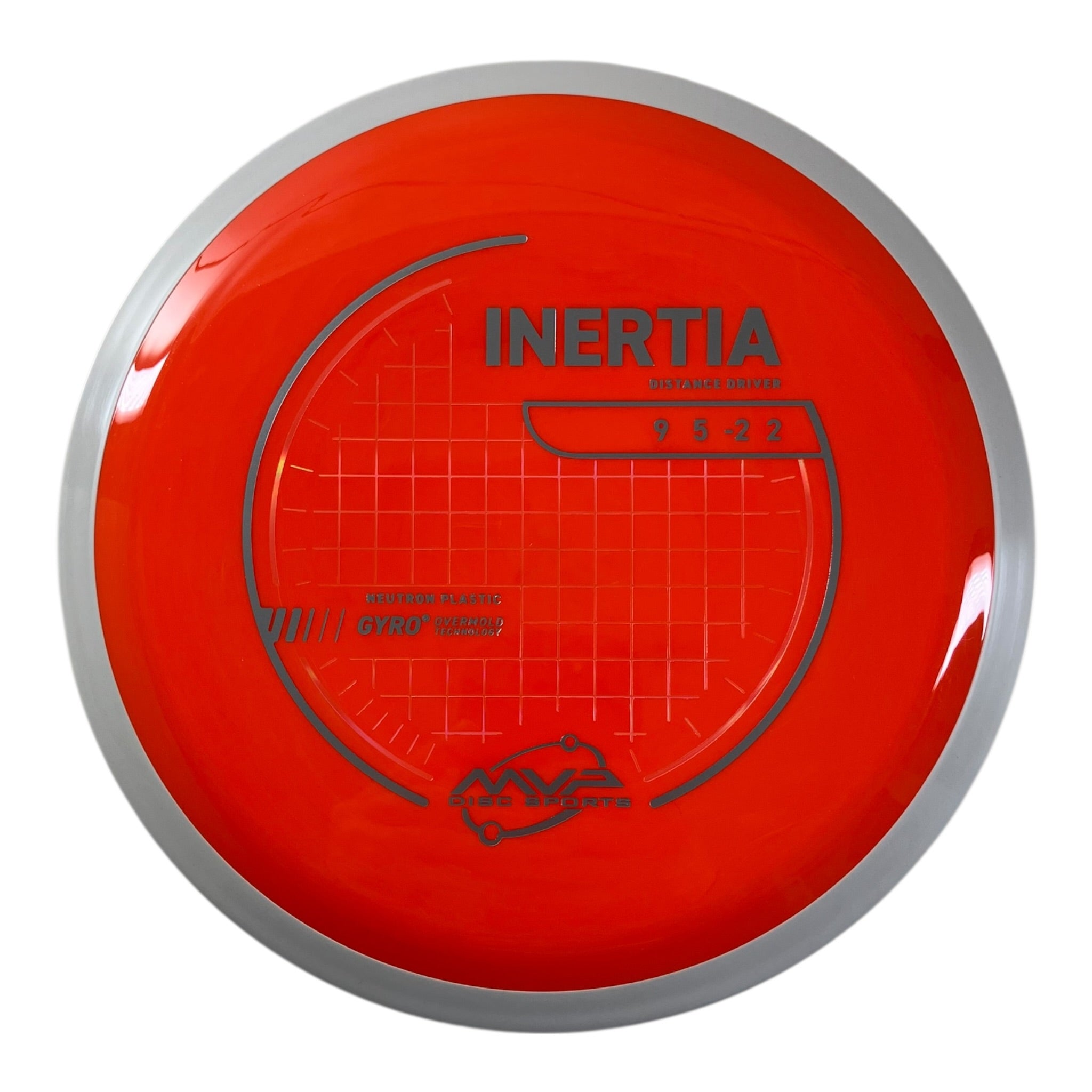 MVP Disc Sports Inertia | Neutron | Orange/White 159-174g (Project Lab Coat) Disc Golf