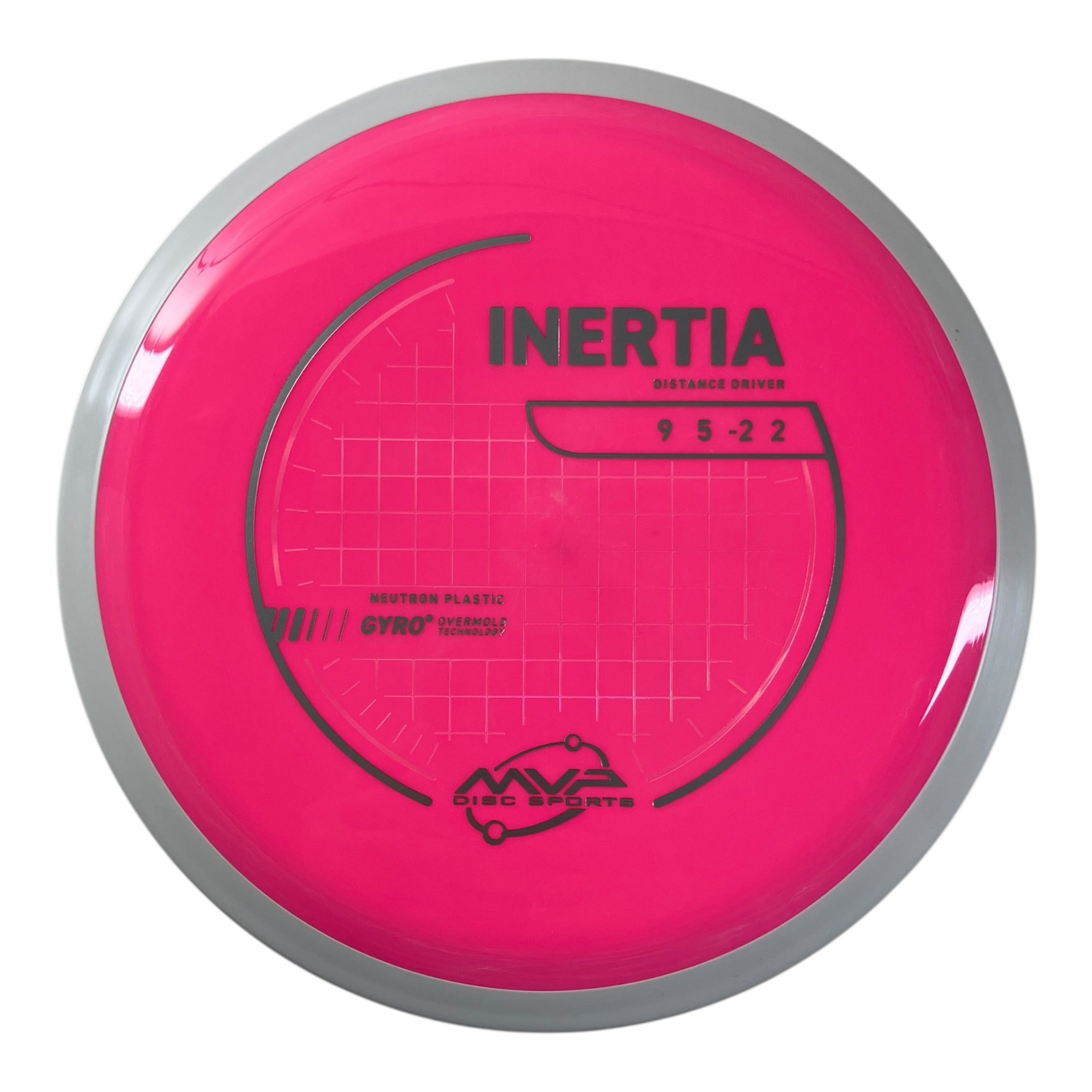 MVP Disc Sports Inertia | Neutron | Pink/White 158-167g (Project Lab Coat) Disc Golf