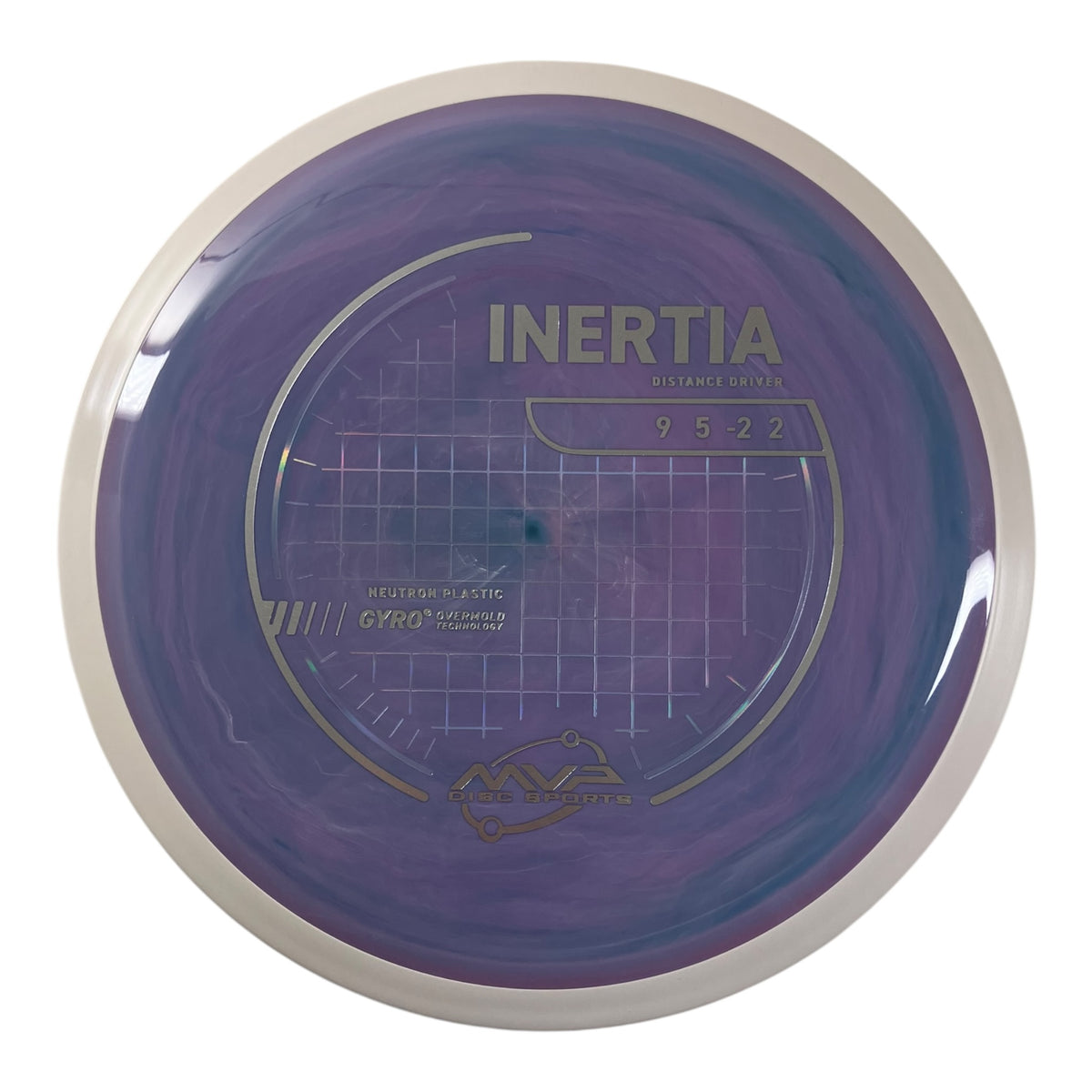 MVP Disc Sports Inertia | Neutron | Purple/White 175g (Project Lab Coat) Disc Golf