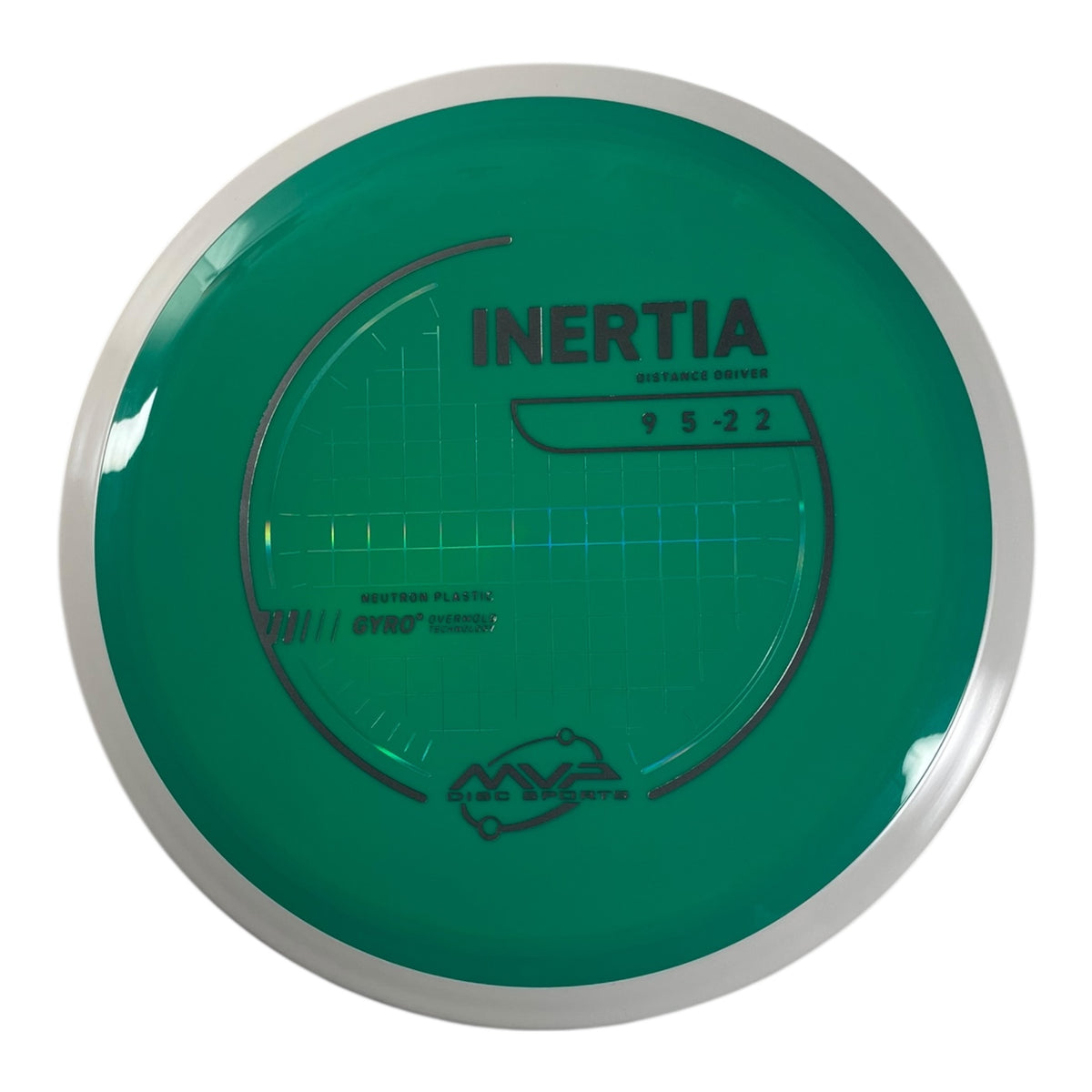 MVP Disc Sports Inertia | Neutron | Teal/White 161g (Project Lab Coat) Disc Golf